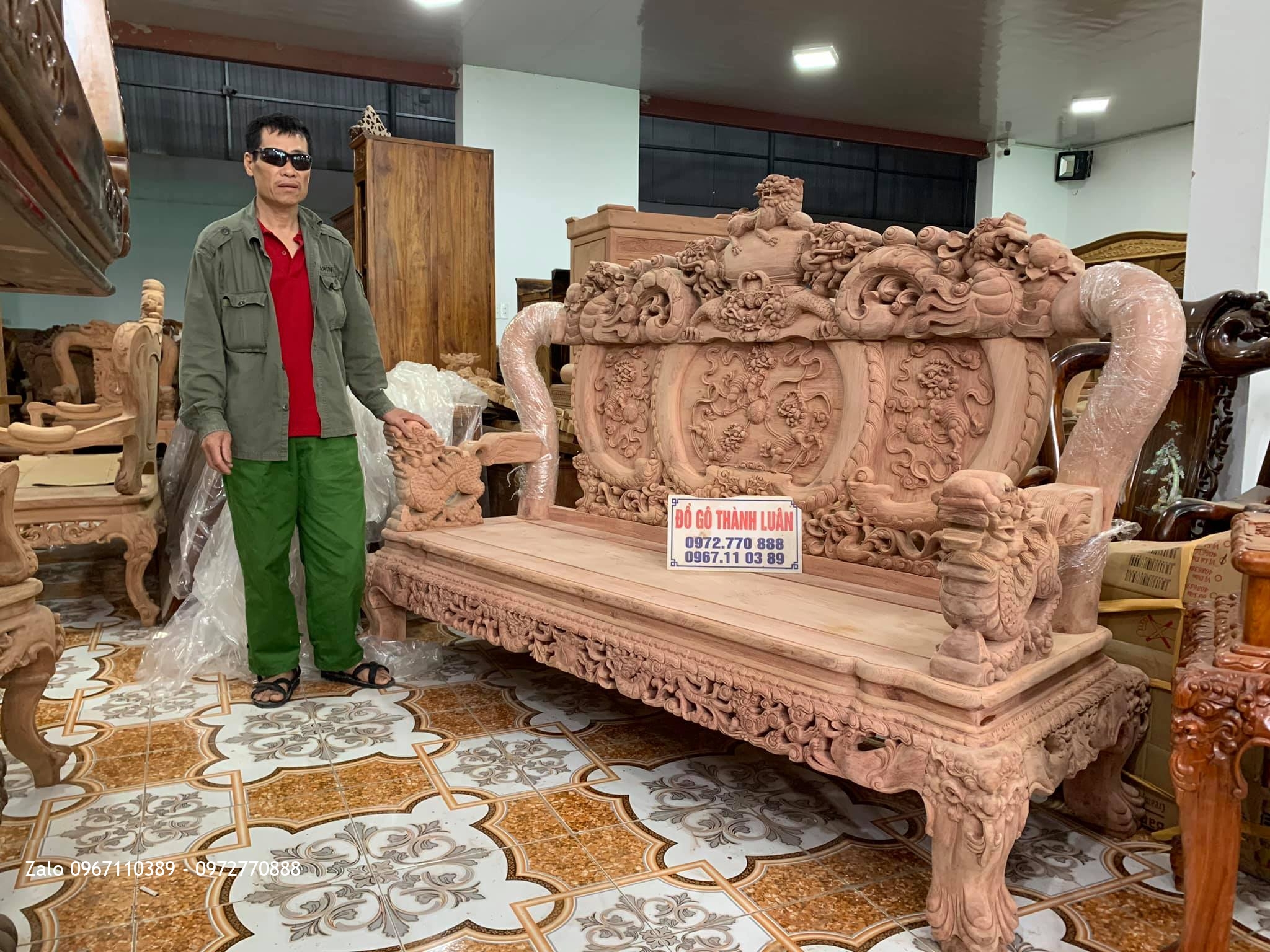 Chú Giáp Bắc Ninh Mua Bộ Bàn Ghế Nghê Bảo Đỉnh Gỗ Hương Đá Vipư