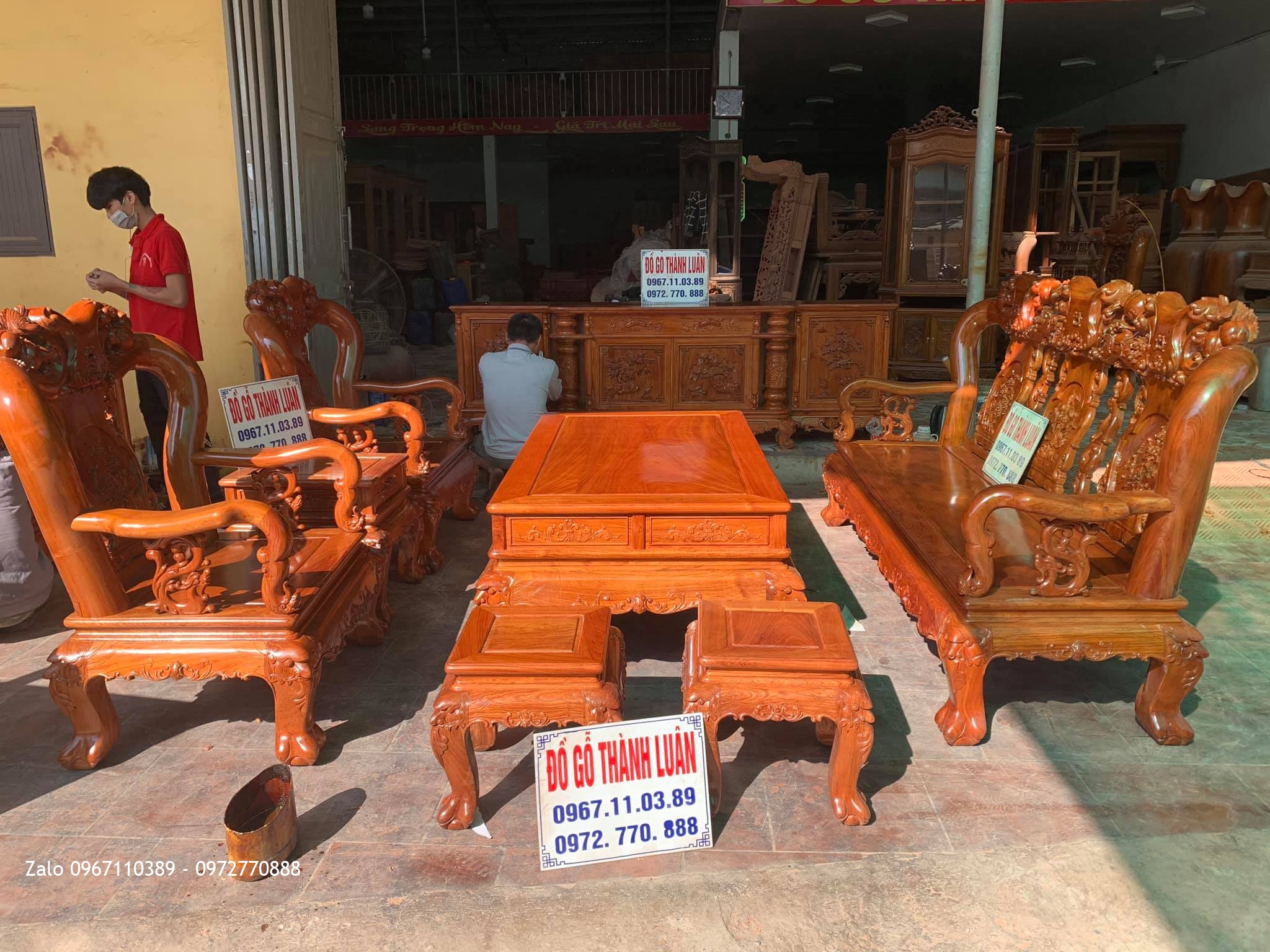 Bộ Nội Thất Phòng Khách Cho GĐ KH Ở Quốc Oai, Hà Nội