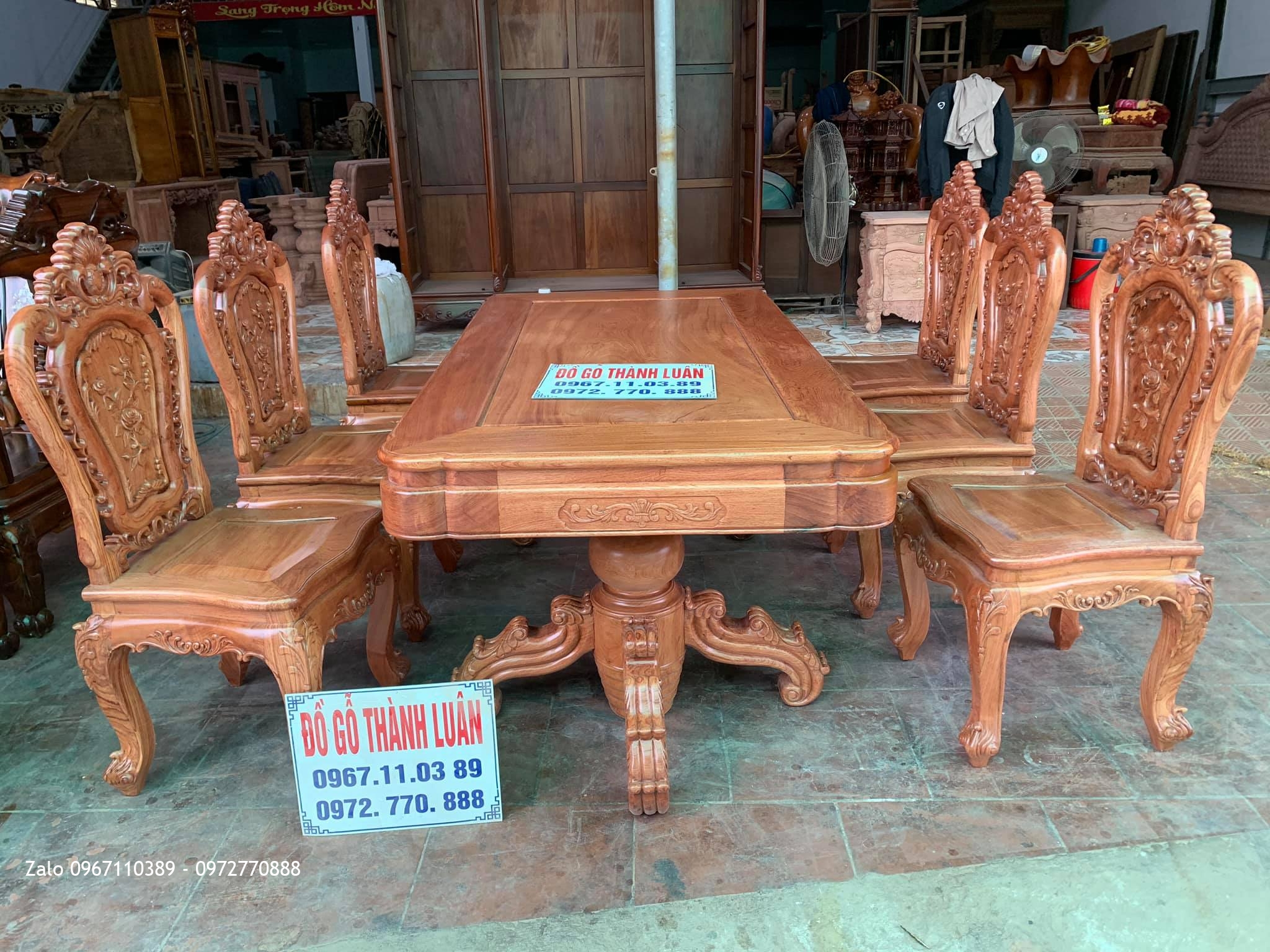 Bộ Bàn Ghế Ăn Mẫu Hoa Lan Tây Siêu Víp Bán Cho GD Chú Phượng Thanh Hoá