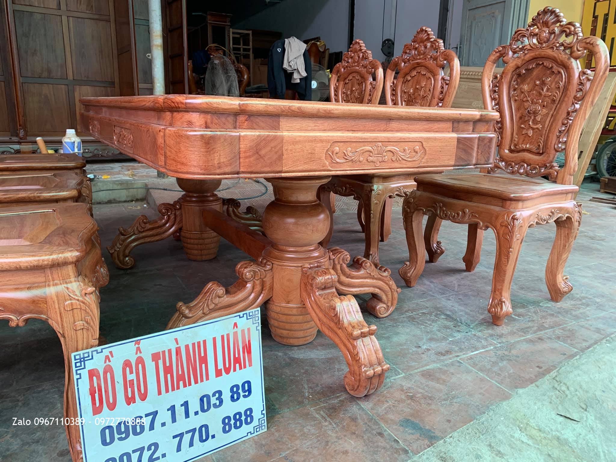 Bộ Bàn Ghế Ăn Mẫu Hoa Lan Tây Siêu Víp Bán Cho GD Chú Phượng Thanh Hoá,