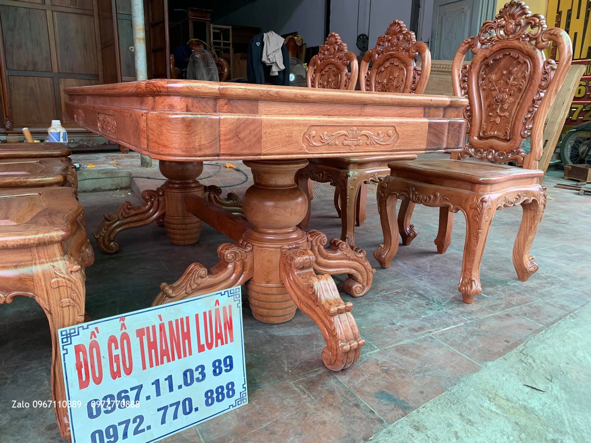 Bộ Bàn Ghế Ăn Mẫu Hoa Lan Tây Siêu Víp Bán Cho GD Chú Phượng Thanh Hoá,
