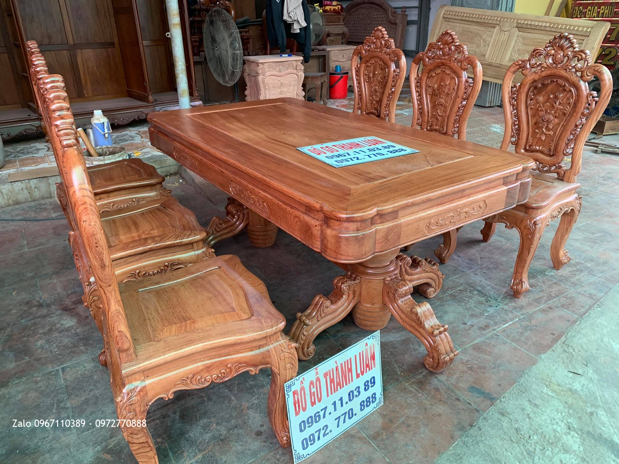 Bộ Bàn Ghế Ăn Mẫu Hoa Lan Tây Siêu Víp Bán Cho GD Chú Phượng Thanh Hoá.