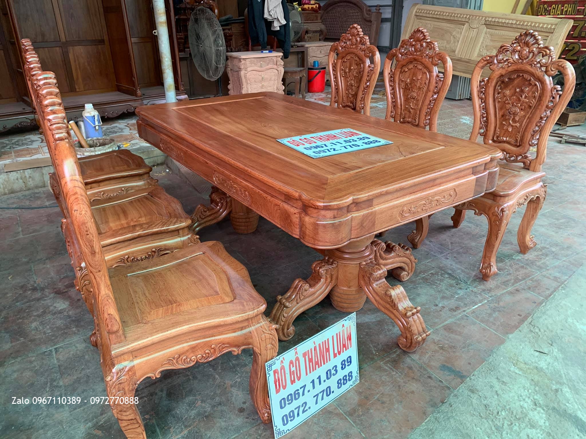 Bộ Bàn Ghế Ăn Mẫu Hoa Lan Tây Siêu Víp Bán Cho GD Chú Phượng Thanh Hoá.