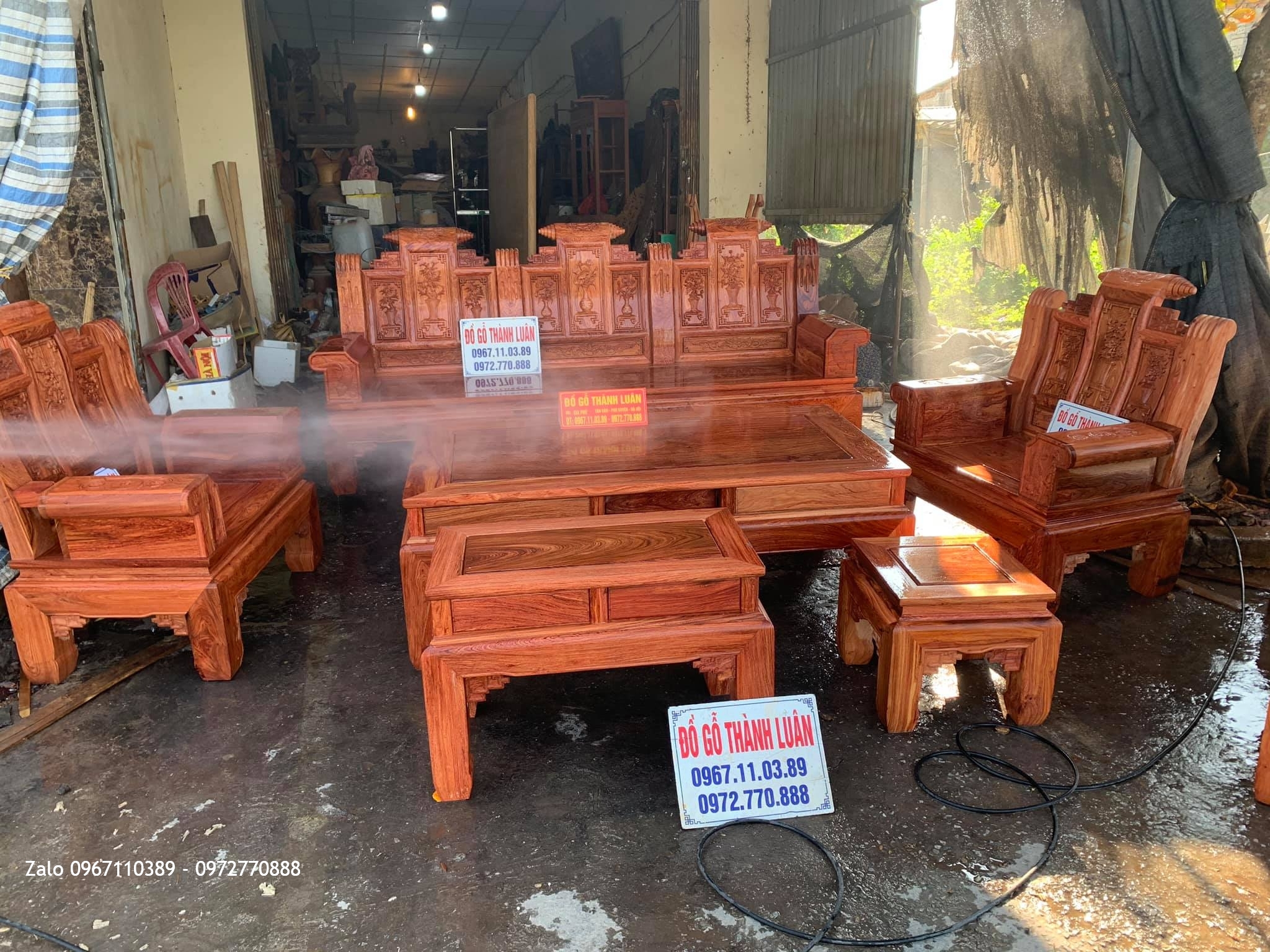 2 Bộ Bàn Ghế Âu Á Hộp Gỗ Hương Đá. 6 Món.Bán Về Thanh Hoá