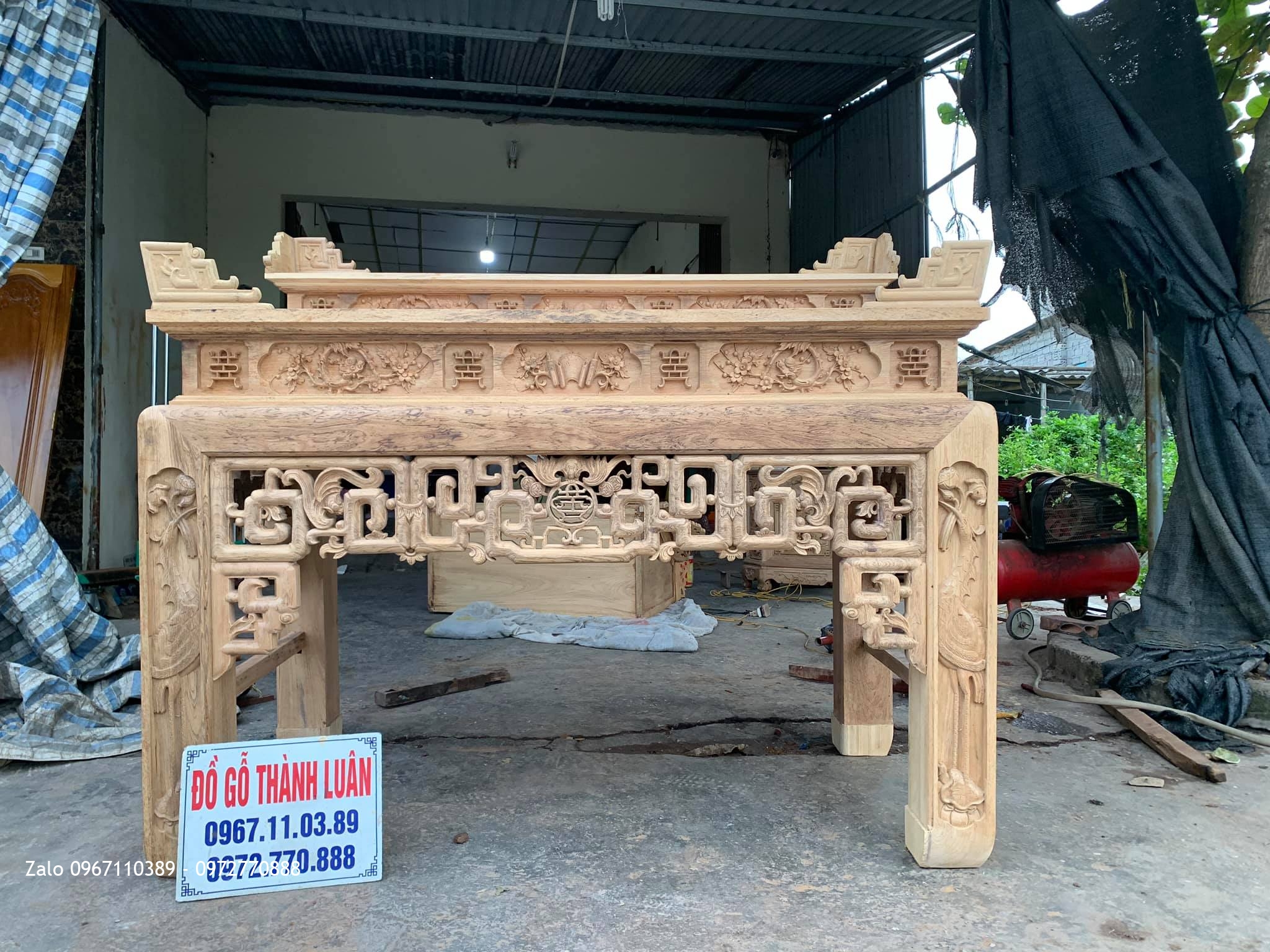 Bàn Thờ Triện Chân Hạc Nhị Cấp Siêu Vip. KH Phước Thể Tuy Phong Bình Thuận