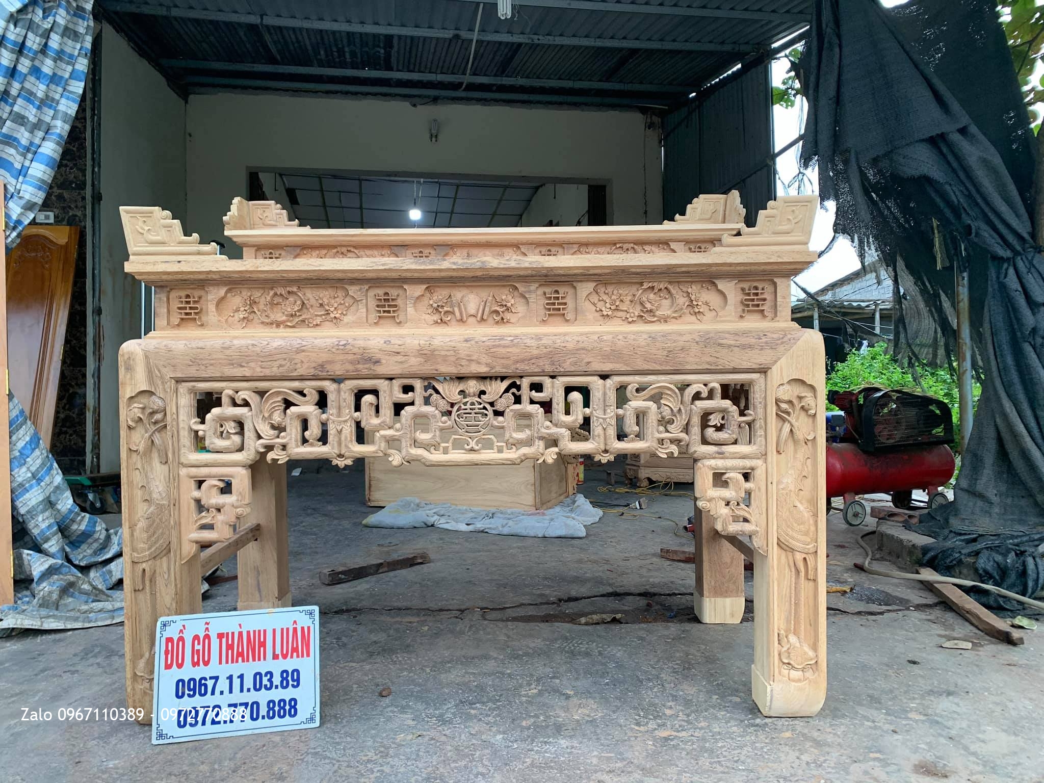 Bàn Thờ Triện Chân Hạc Nhị Cấp Siêu Vip. KH Phước Thể Tuy Phong Bình Thuận