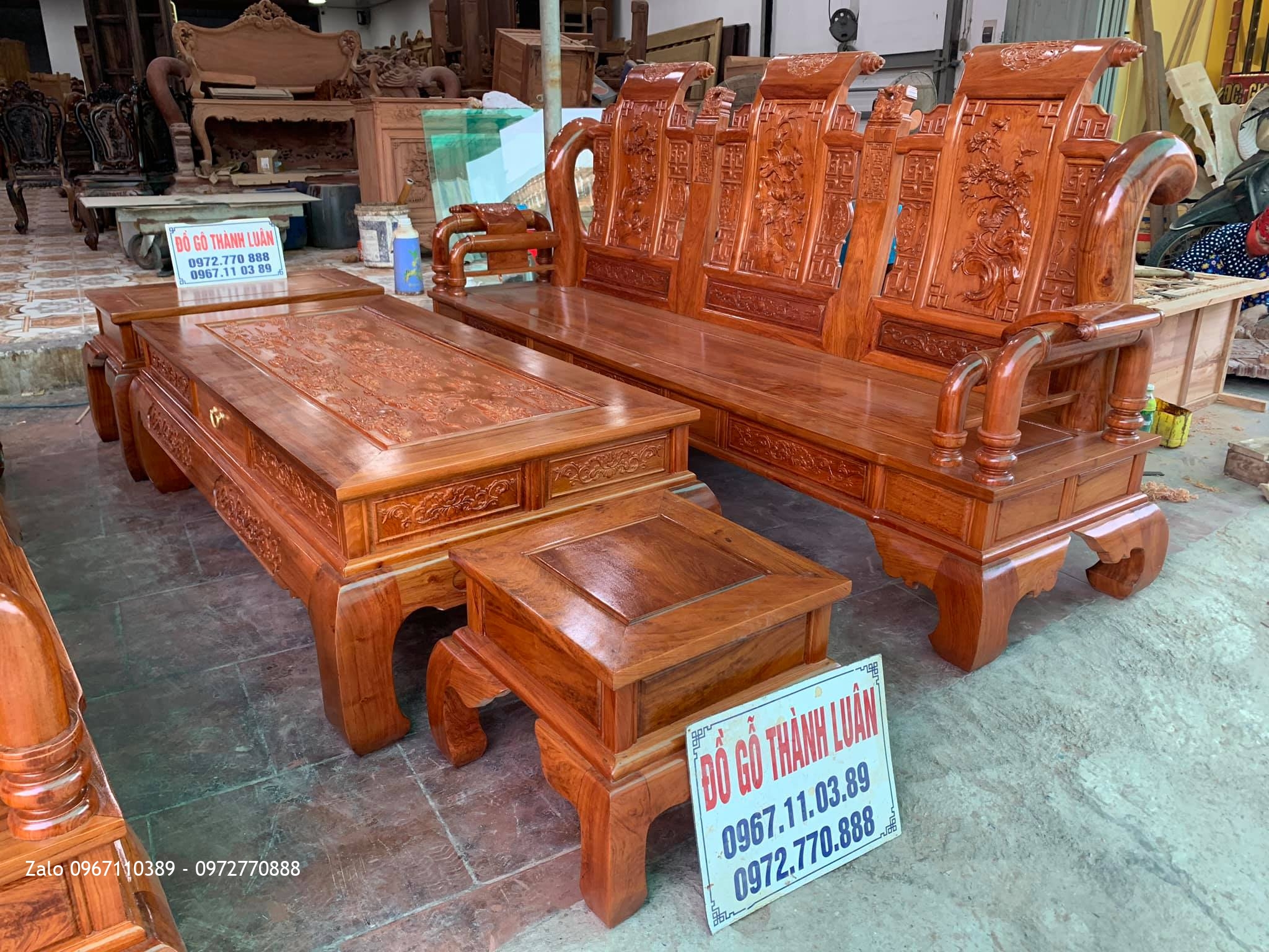 2 Bộ Tần Thuỷ Hoàng Gỗ Hương Cho GĐ Bác Sơn Và GĐ Bác Cường