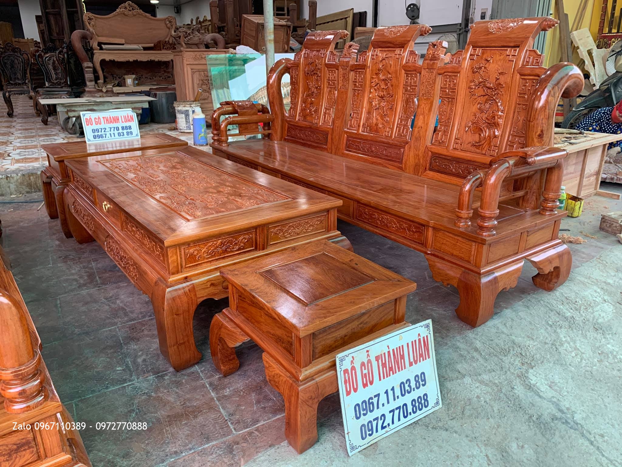 2 Bộ Tần Thuỷ Hoàng Gỗ Hương Cho GĐ Bác Sơn Và GĐ Bác Cường