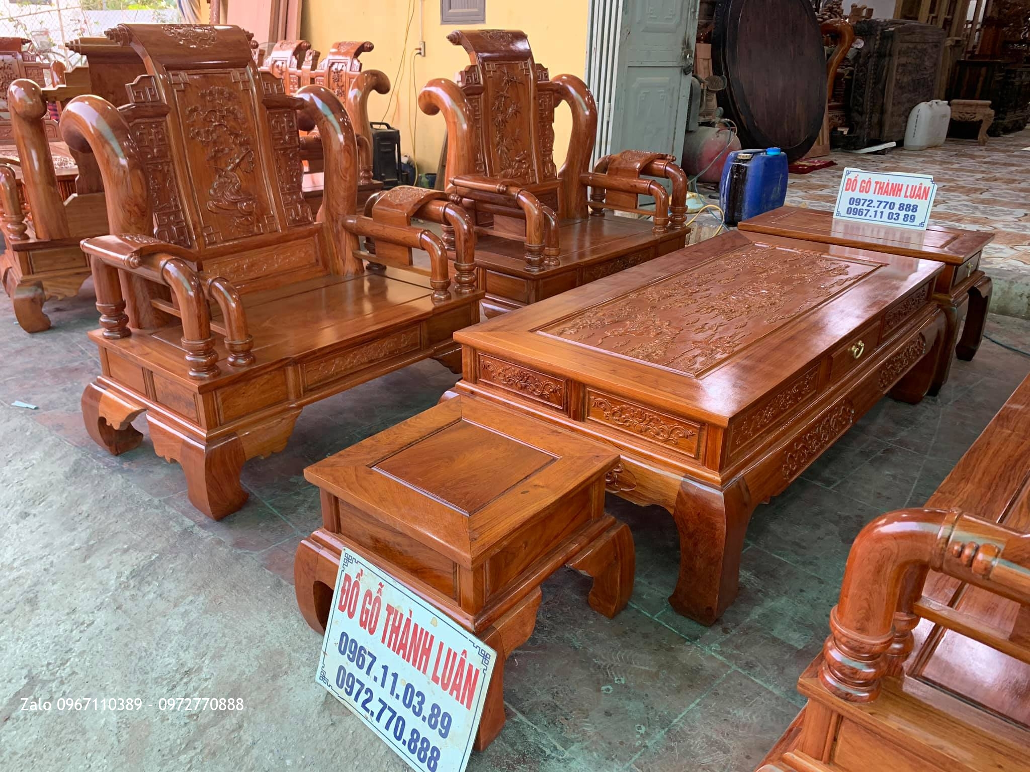 2 Bộ Tần Thuỷ Hoàng Gỗ Hương Cho GĐ Bác Sơn Và GĐ Bác Cường