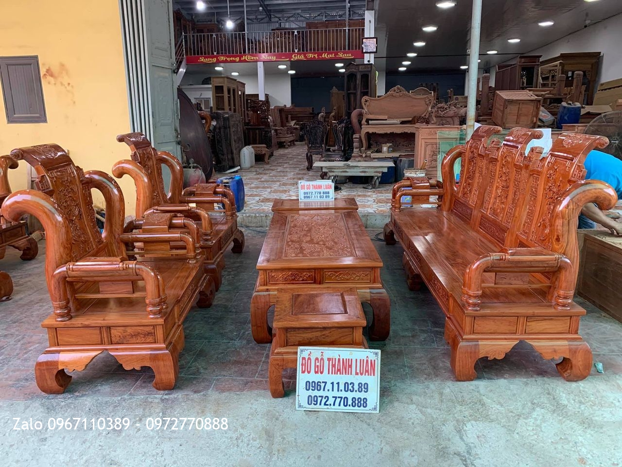 2 Bộ Tần Thuỷ Hoàng Gỗ Hương Cho GĐ Bác Sơn Và GĐ Bác Cường