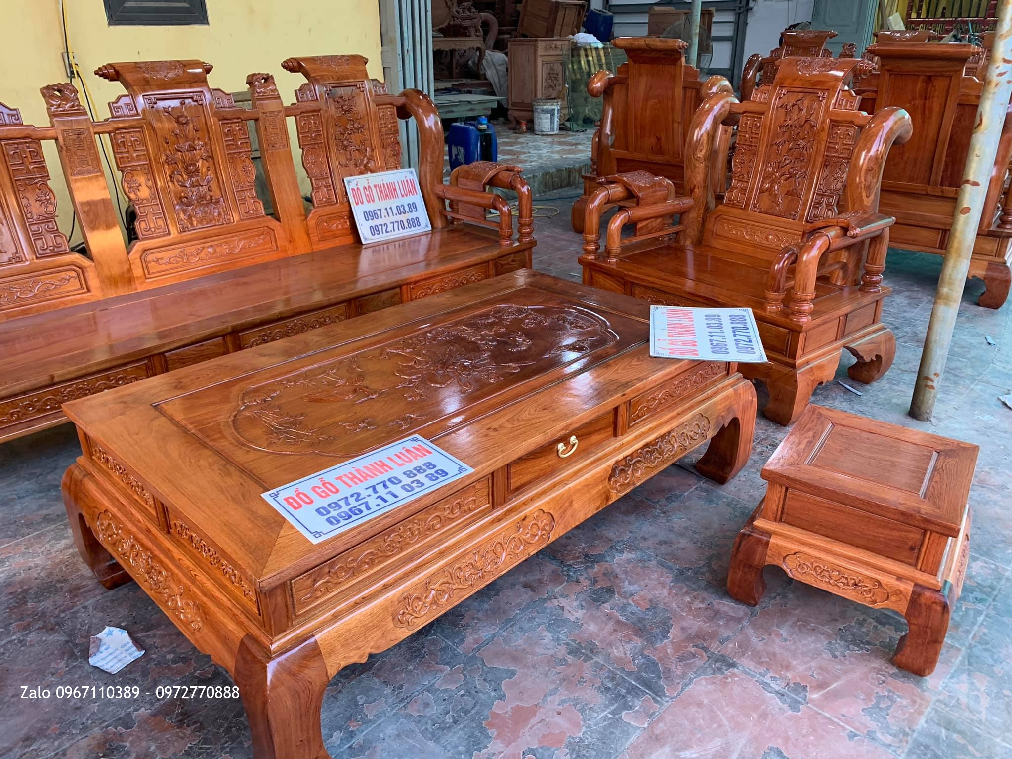 2 Bộ Tần Thuỷ Hoàng Gỗ Hương Cho GĐ Bác Sơn Và GĐ Bác Cường ^