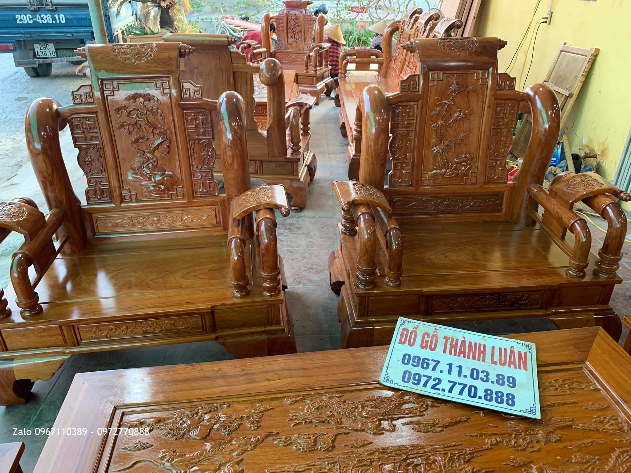 2 Bộ Tần Thuỷ Hoàng Gỗ Hương Cho GĐ Bác Sơn Và GĐ Bác Cường. ,