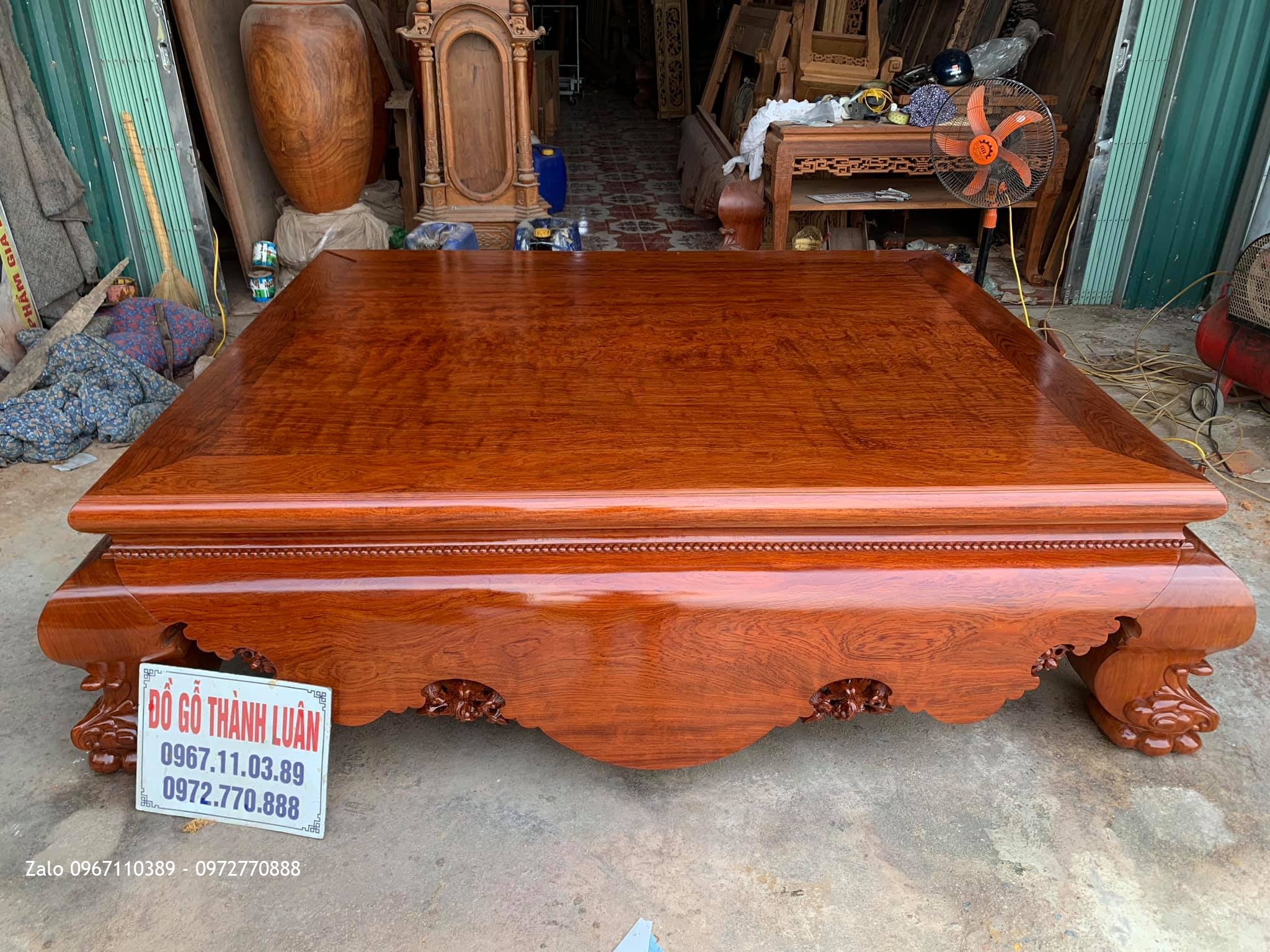 Sập Cẩm Lai Mặt 1 Lá. Bác Chiến Quốc Oai Hà Nội