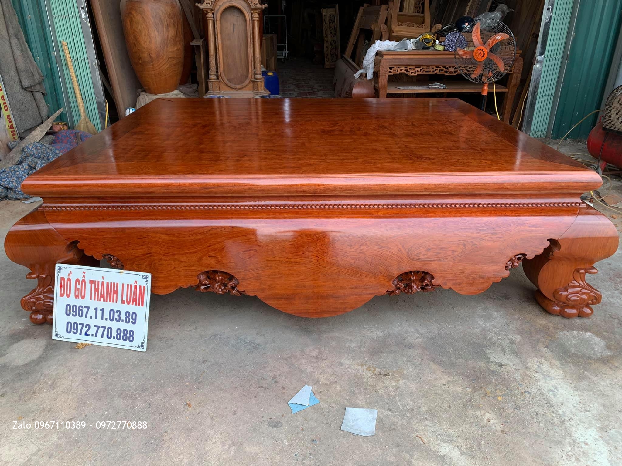 Sập Cẩm Lai Mặt 1 Lá. Bác Chiến Quốc Oai Hà Nội