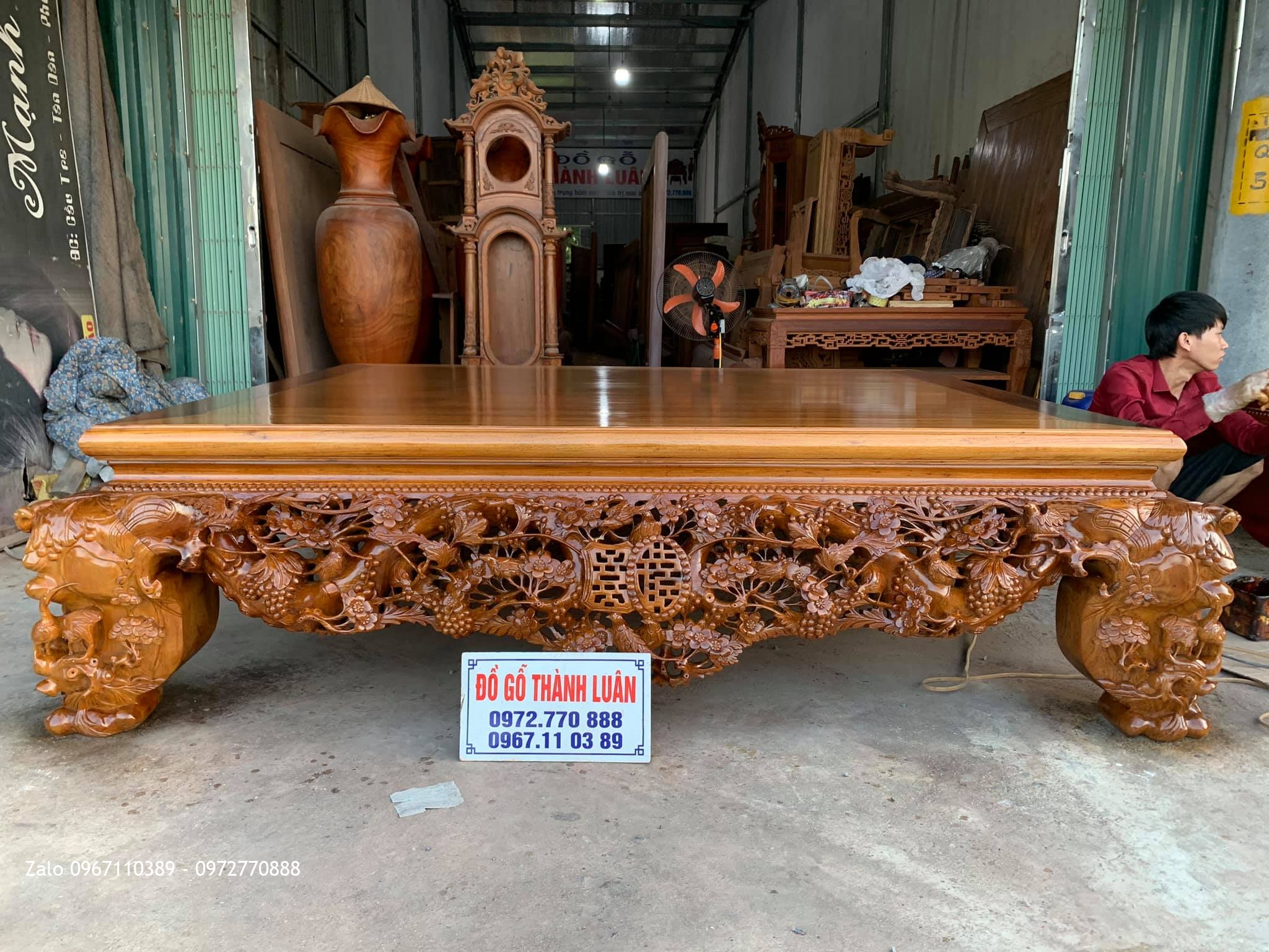 Sập Thập Điểu Quần Mai Gỗ Gụ Vip. A Cảnh Phú Thọ,:
