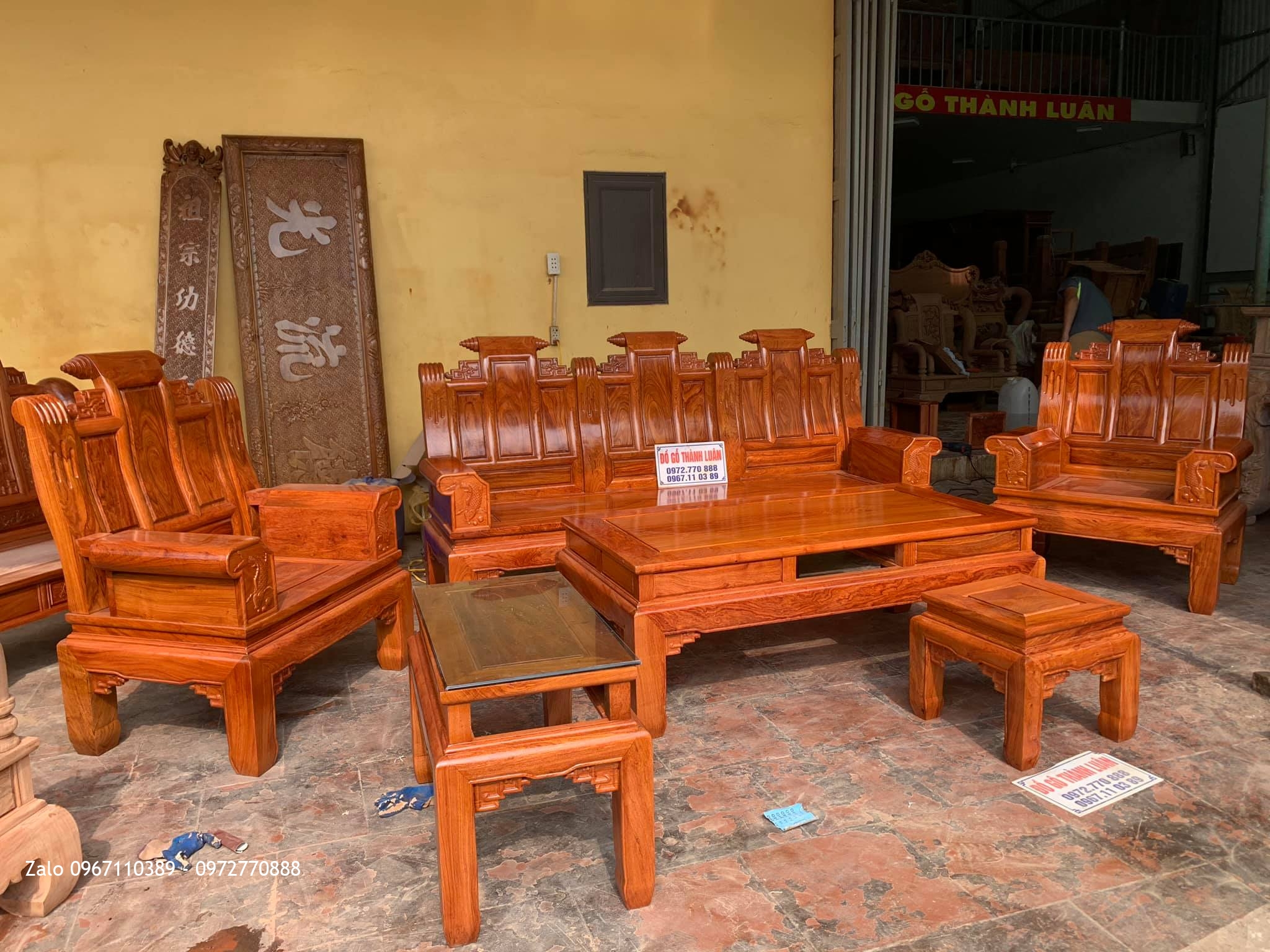 Bộ Ghế Âu Á Hộp Gỗ Hương Đá. A Cường Thanh Sơn Phú Thọ