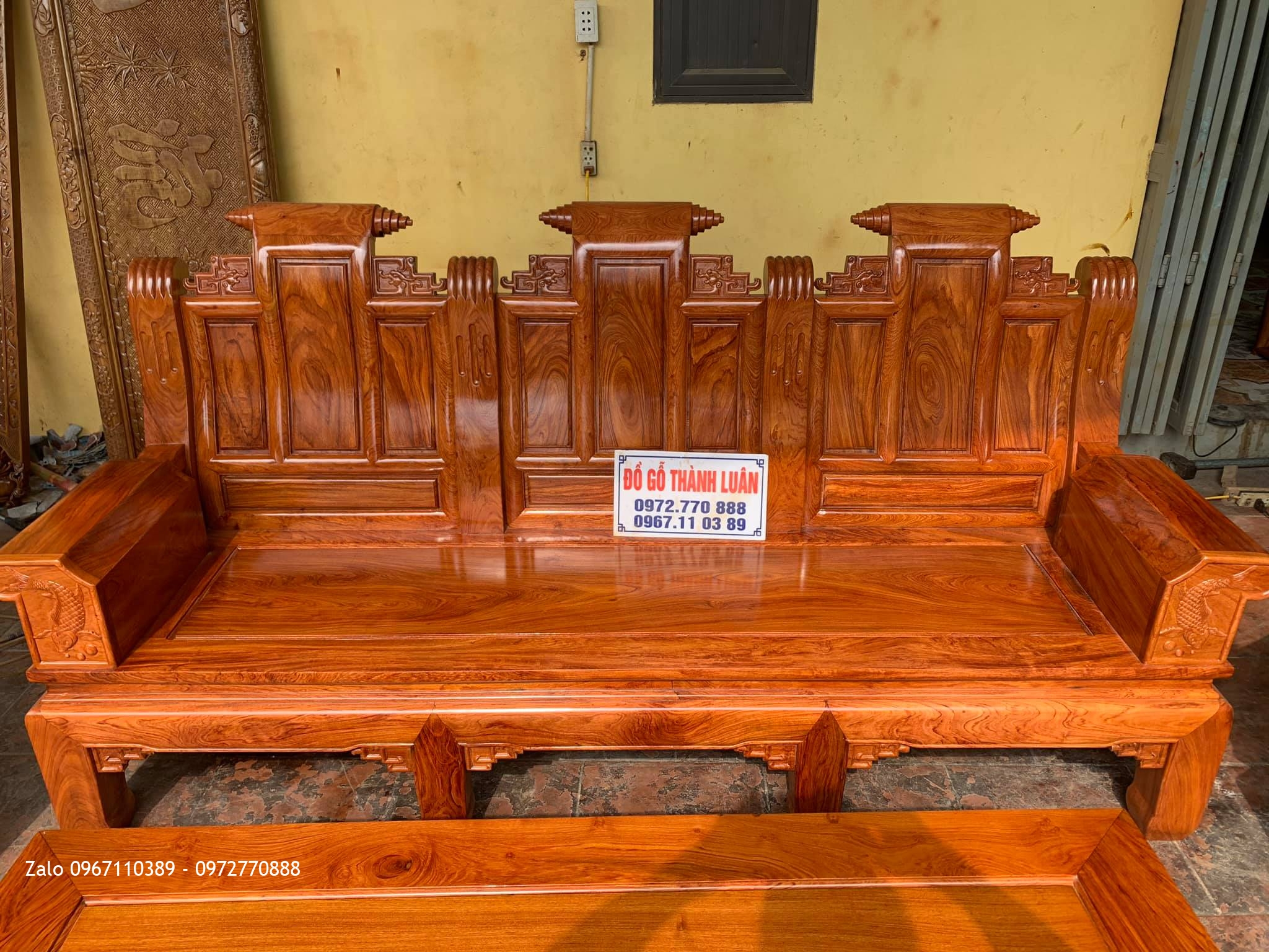 Bộ Ghế Âu Á Hộp Gỗ Hương Đá. A Cường Thanh Sơn Phú Thọ.