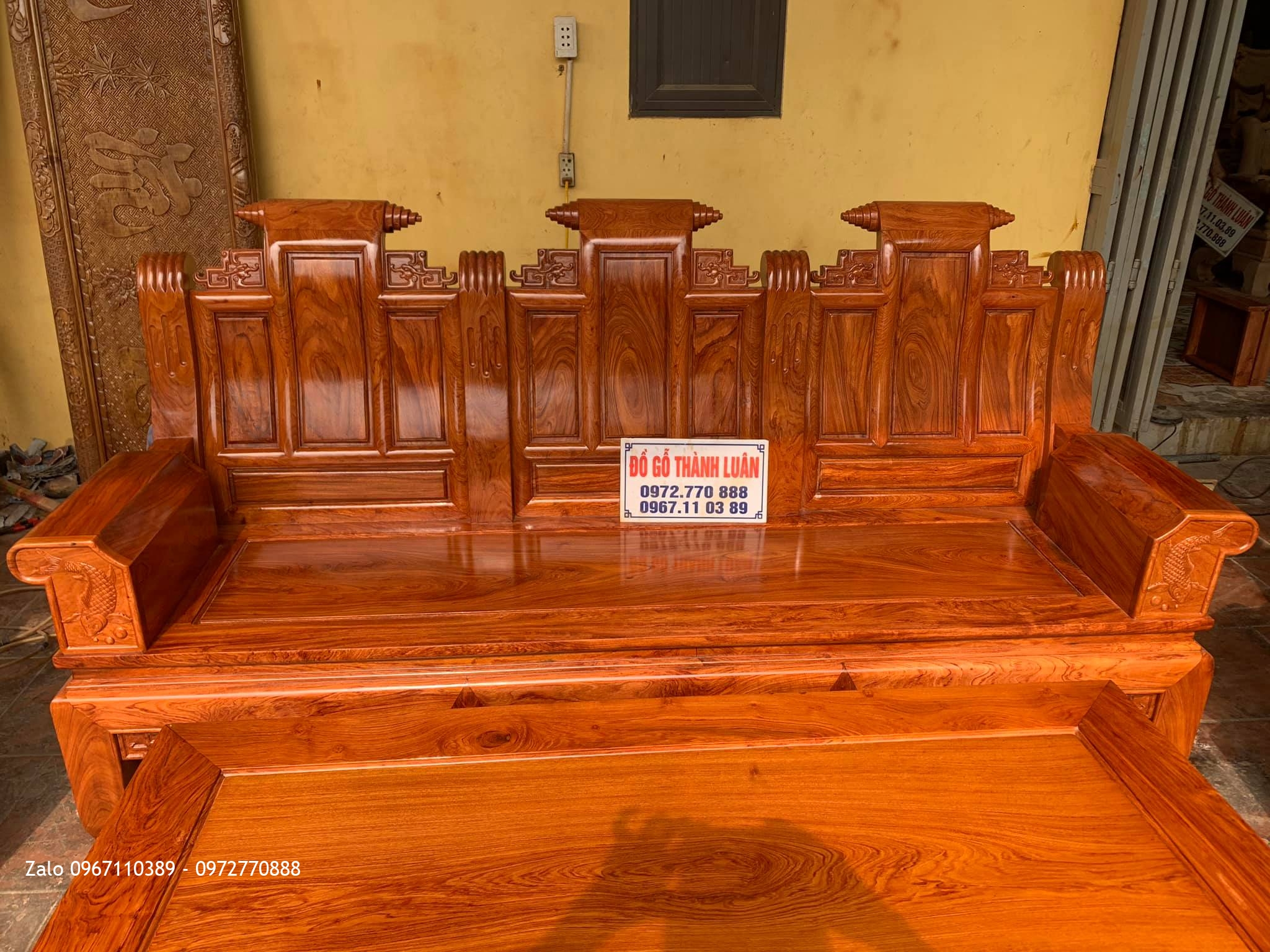 Bộ Ghế Âu Á Hộp Gỗ Hương Đá. A Cường Thanh Sơn Phú Thọ.
