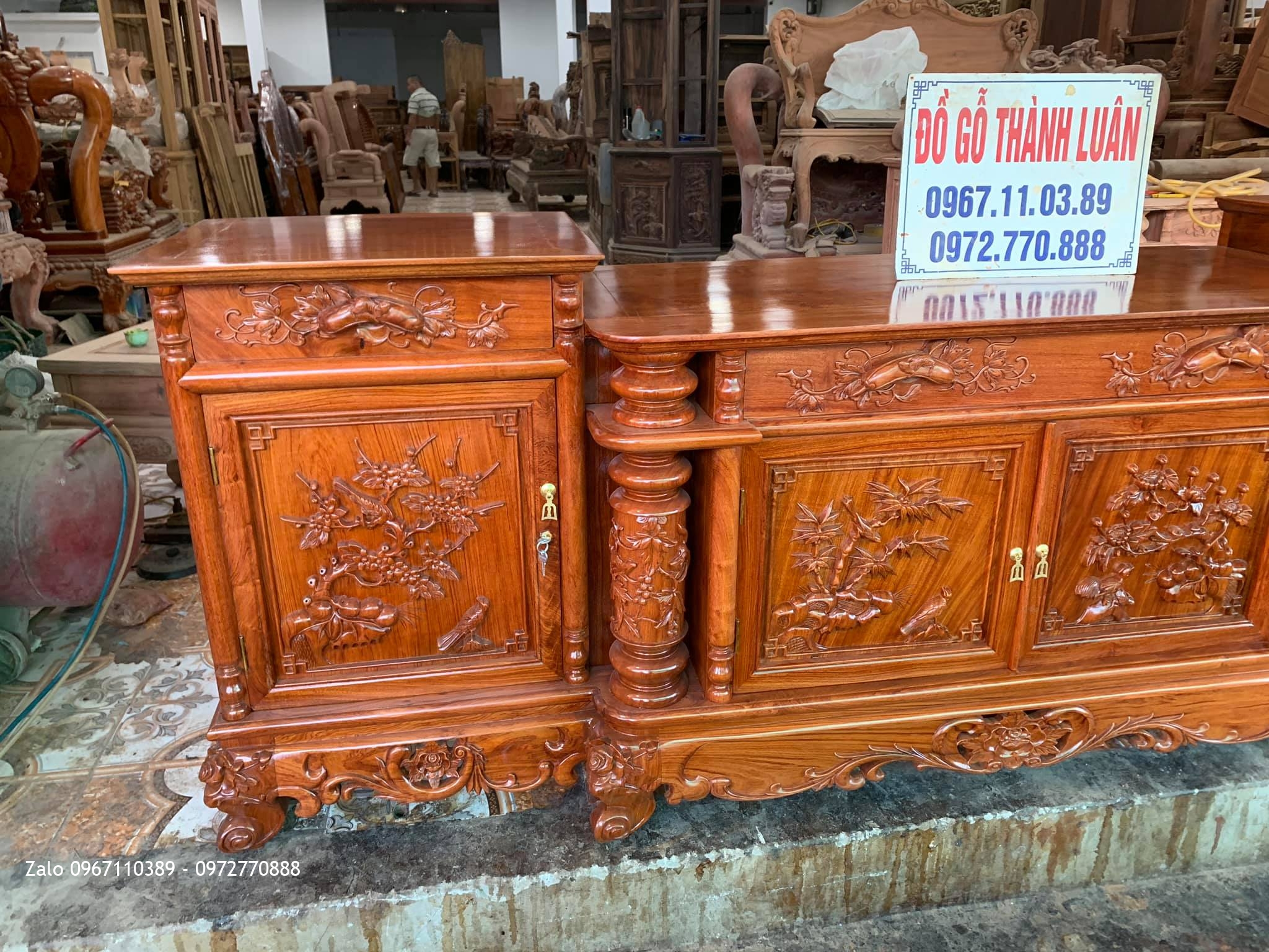 Bộ Ghế Nghê Bảo Đỉnh, Kệ Tivi Gỗ Hương. Chú Lộc, Đoan Hùng Phú Tho,.