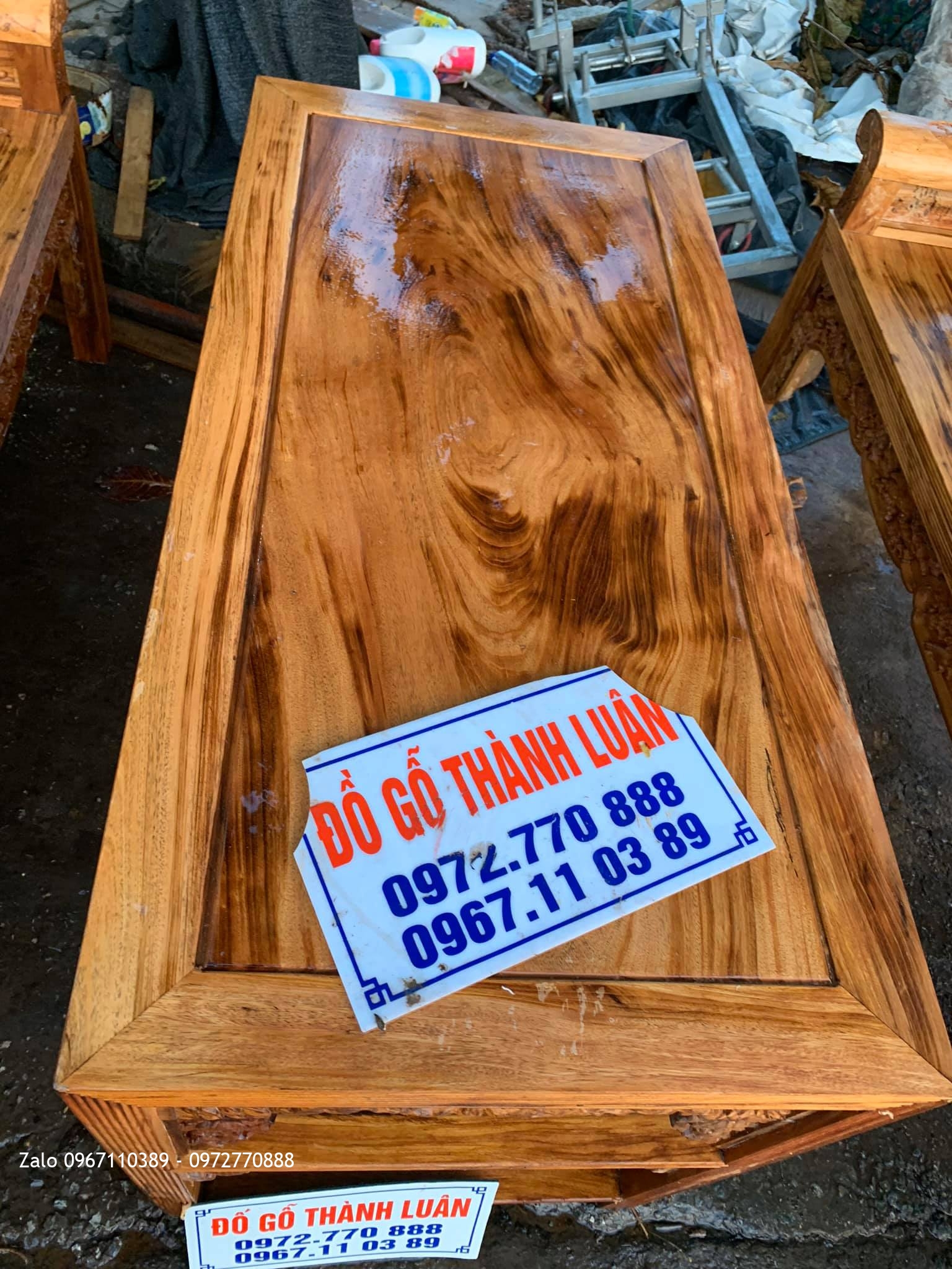 2 Bộ Trường Kỷ Tam Quốc Gỗ Gụ Ta Quảng Bình SIÊU VÂN .