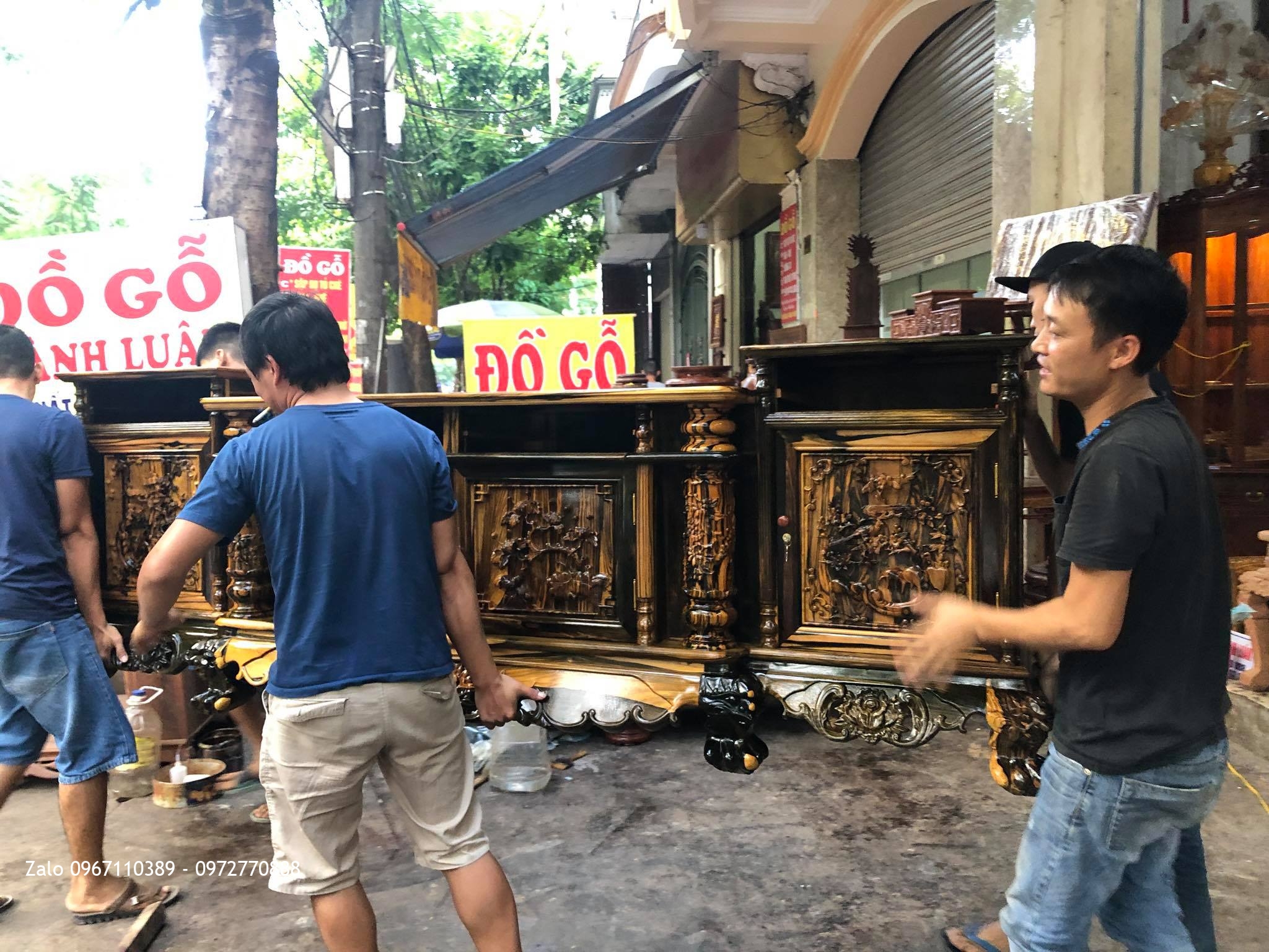 Siêu Phẩm Kệ Tivi Gỗ Mun Hoa Vân Đỉnh Cao. Anh Bùi Anh Ở An Lão Hải Phòng: