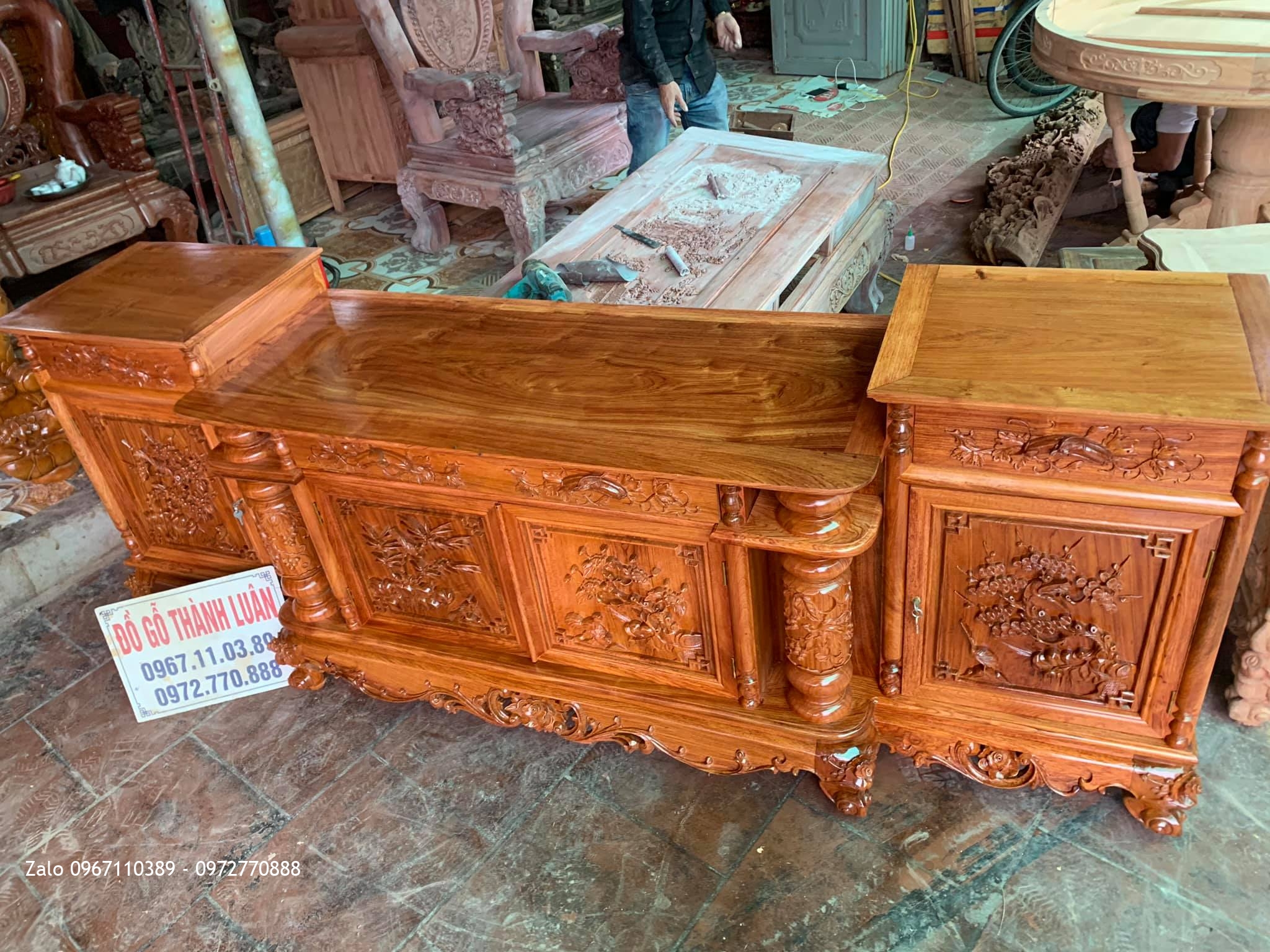 Kệ Tivi- Sập Thờ Mai Điểu Bán Cho GĐ E Trưởng Ở Tp Hưng Yên.