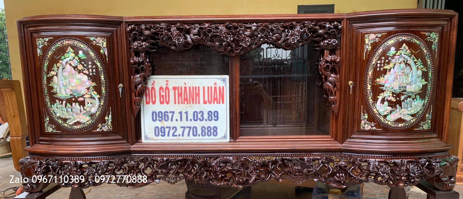 Tủ Chè Gỗ Gụ Víp Được Bán về cho gia đình Bác Hải Nghi Tàm Hà Nội