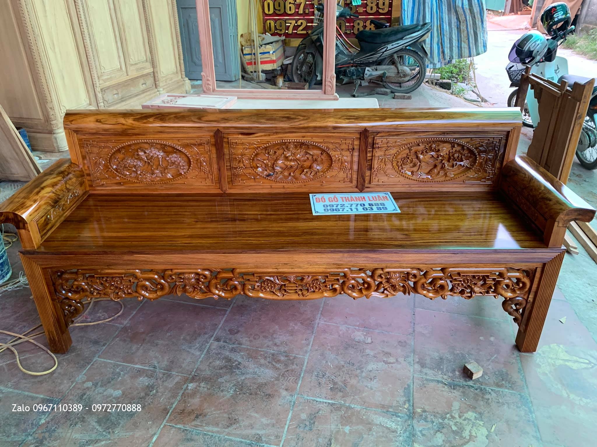 Bộ Trường Kỷ Gỗ Gụ Ta Quảng Bình Vân Vip. Khách Thuỵ Lương, Thái Thuỵ, Thái Bình,,