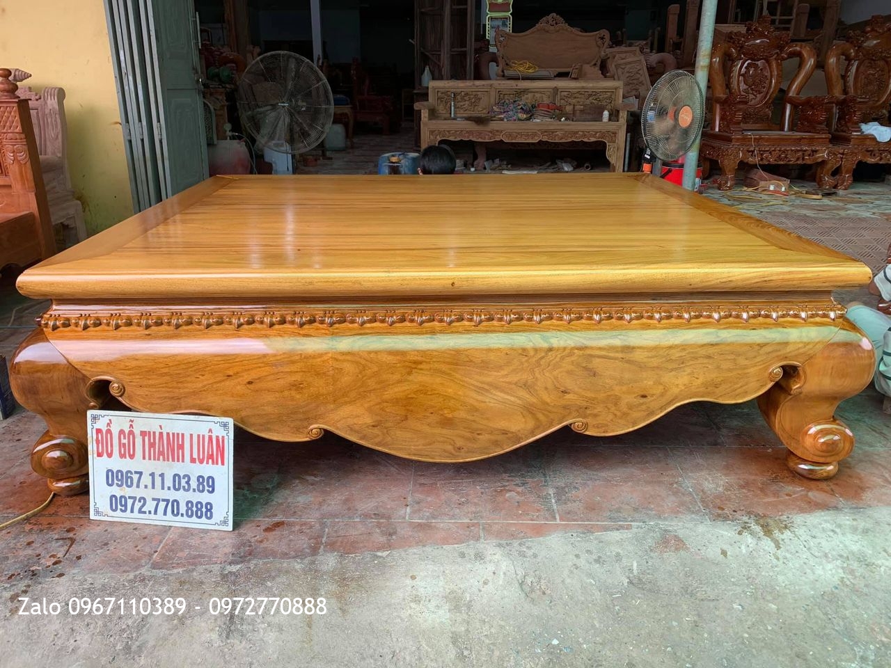 Sập Gụ Tứ Diện Cổ Liền Cổ Sòi Vip. Bác Toàn Thanh Trì.HN