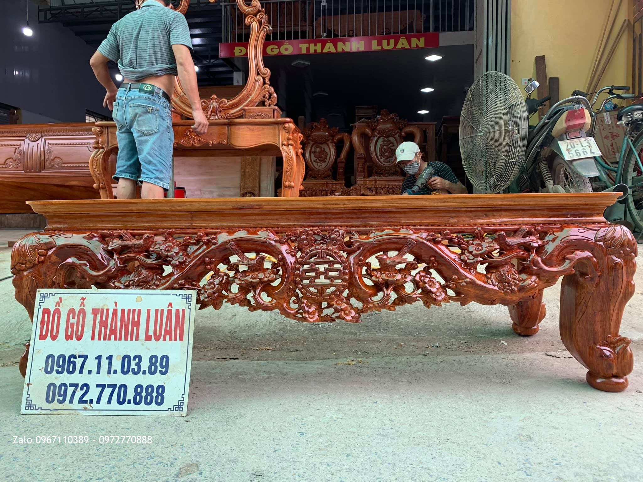 Chân Bể Cá Gỗ Hương Đỏ. Bác Hai Lê Trọng Tấn Tp Hà Nội