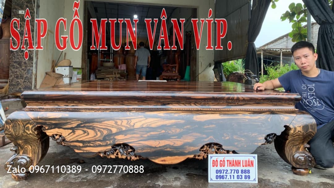 Sập Gỗ Mun Hoa Da Báo Siêu Vân.A Phương Quận Tân Bình TPHCM.