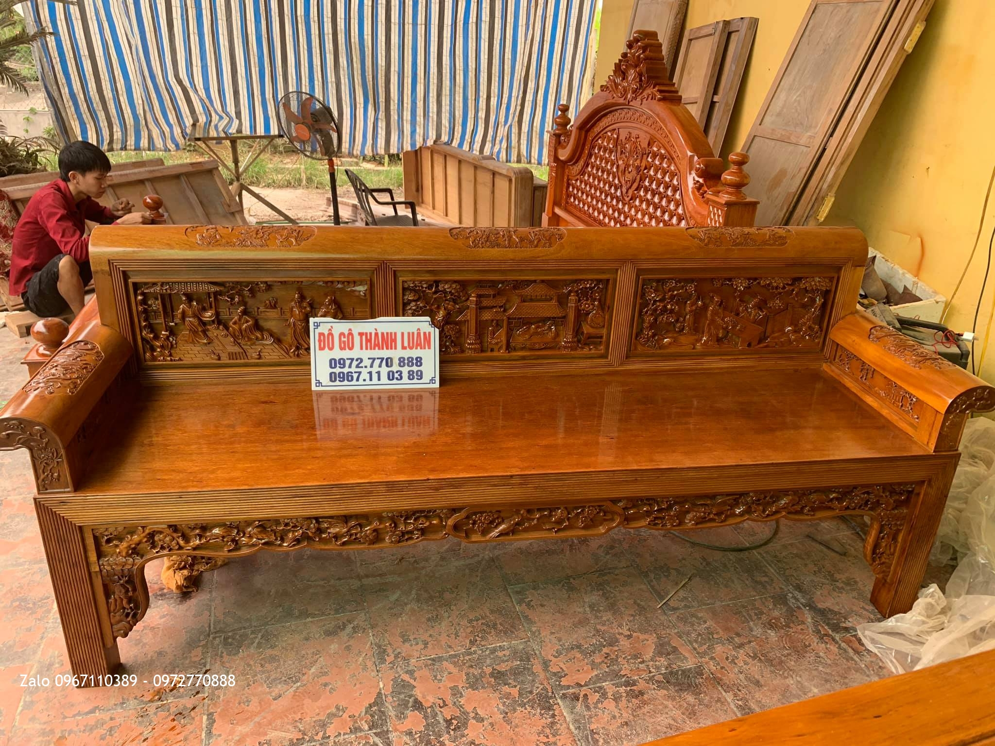 Bộ Trường Kỷ Tam Quốc (BỘ ĐẠI) SIÊU TO VÀ DÀY. A Đông Tiên Phương Chương Mỹ HN