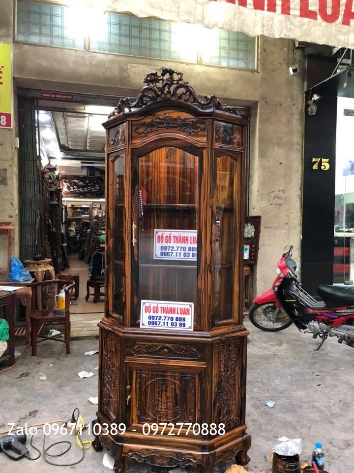 Tủ Rượu Góc Gỗ Mun. Khách An Đồng, An Dương, Hải Phòng