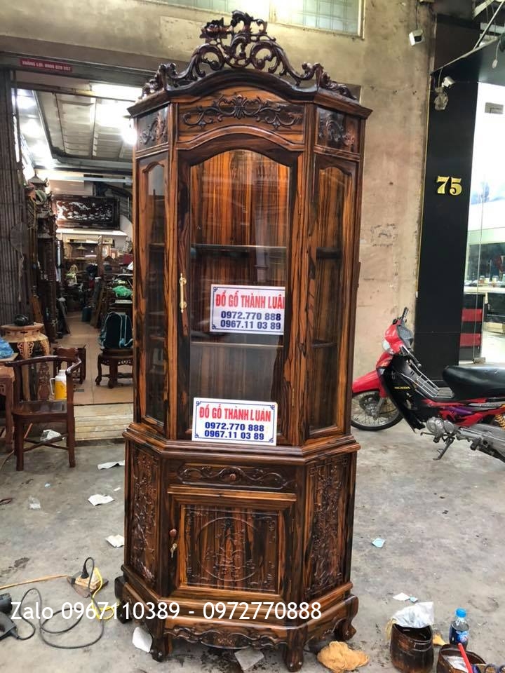 Tủ Rượu Góc Gỗ Mun. Khách An Đồng, An Dương, Hải Phòng