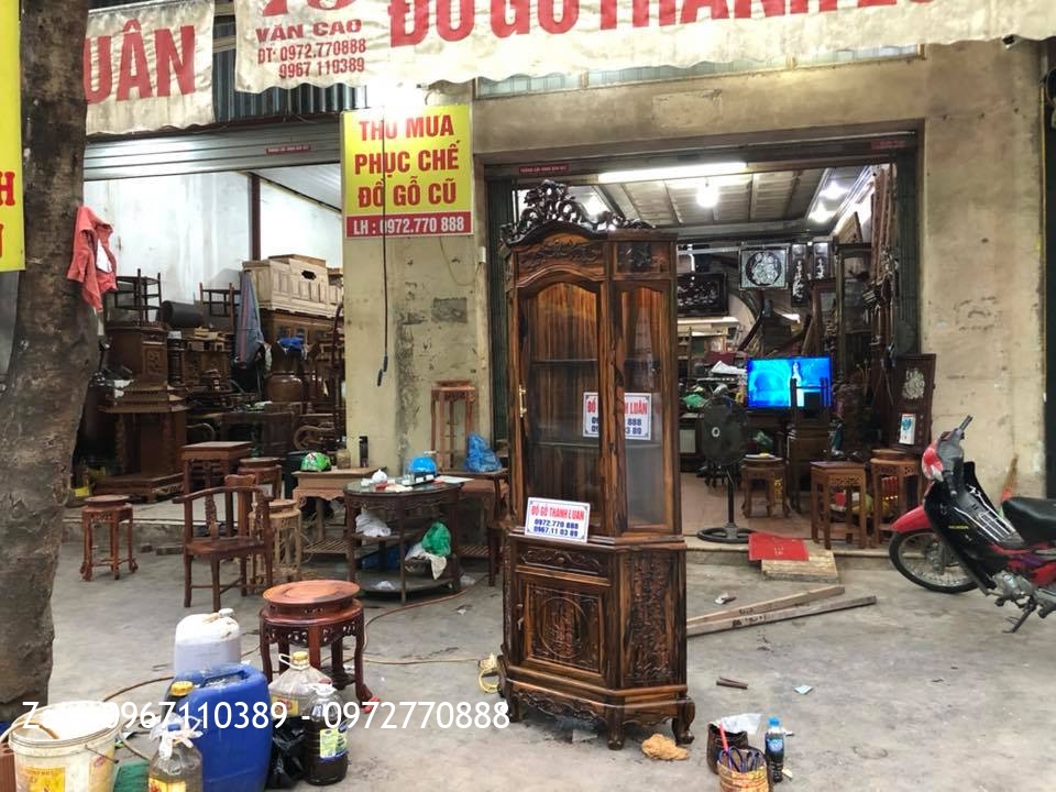 Tủ Rượu Góc Gỗ Mun. Khách An Đồng, An Dương, Hải Phòng.,