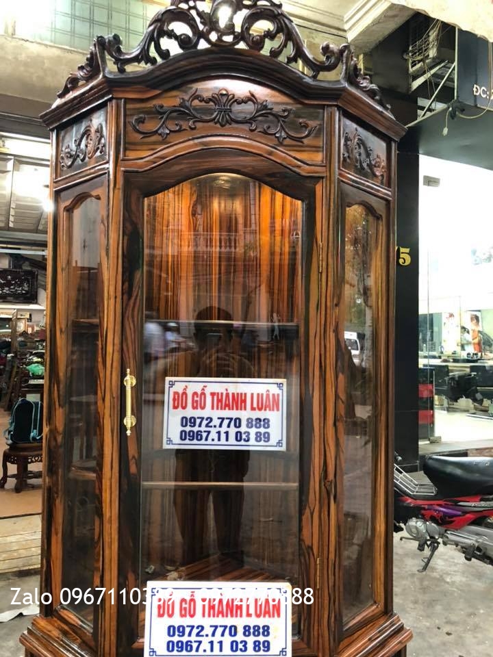 Tủ Rượu Góc Gỗ Mun. Khách An Đồng, An Dương, Hải Phòng..