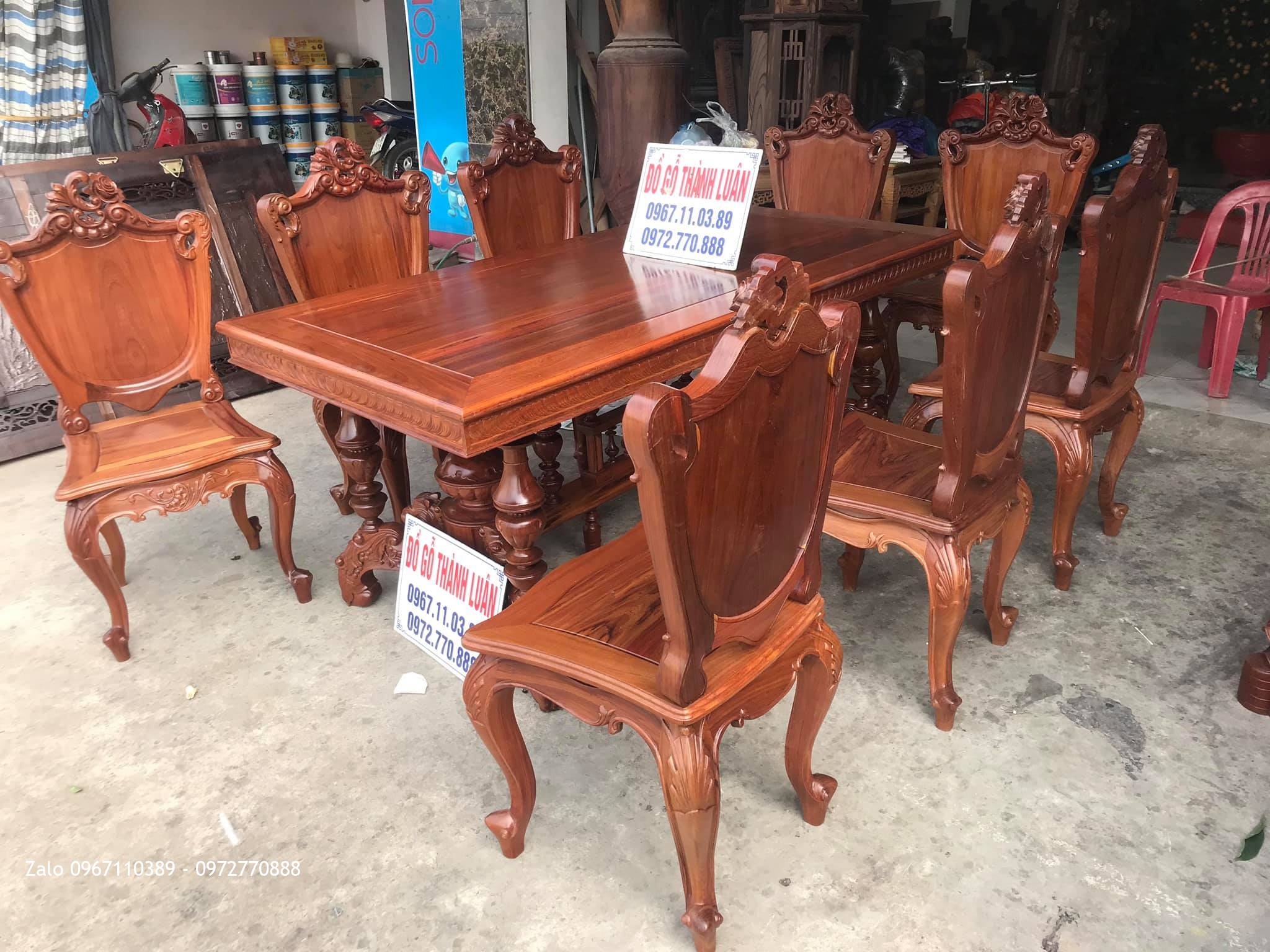 Bàn Ghế Ăn Mẫu Lu-i Mới Gỗ Cẩm Vip. A Lâm - Giải Phóng, Hà Nội