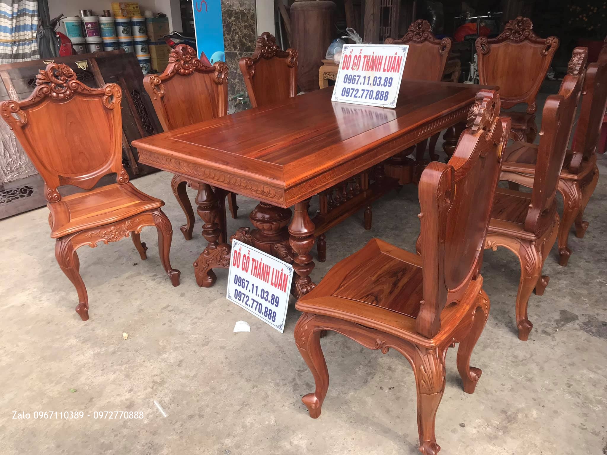 Bàn Ghế Ăn Mẫu Lu-i Mới Gỗ Cẩm Vip. A Lâm - Giải Phóng, Hà Nội