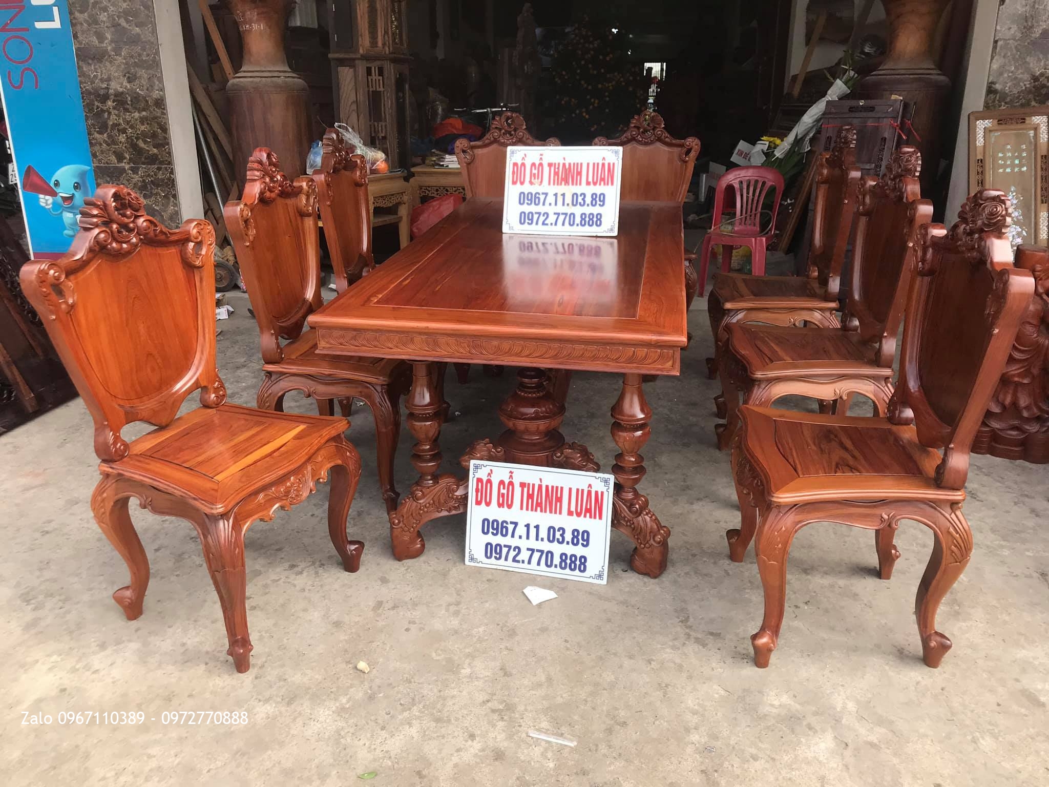 Bàn Ghế Ăn Mẫu Lu-i Mới Gỗ Cẩm Vip. A Lâm - Giải Phóng, Hà Nội