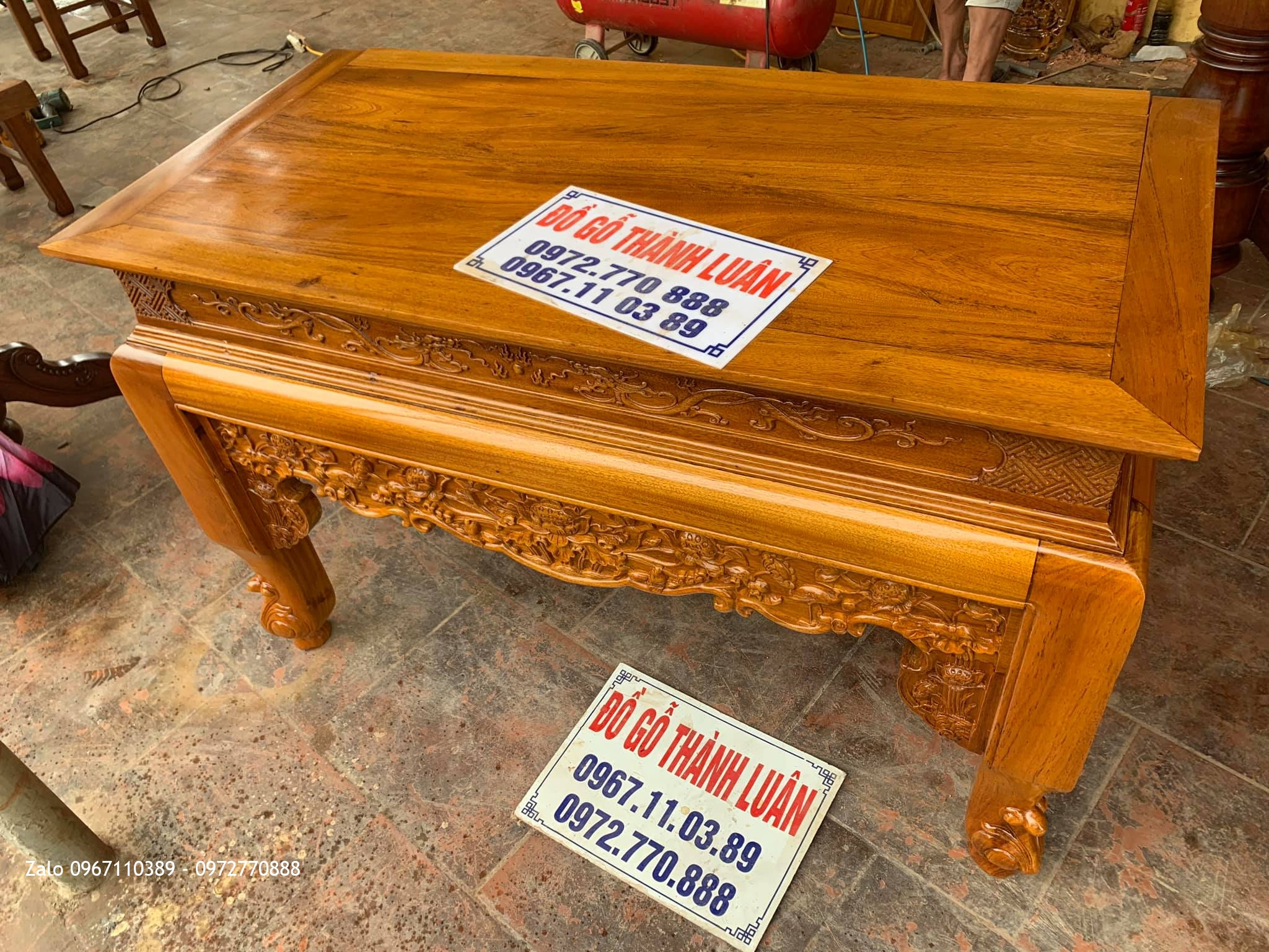 Tủ Thờ, Hoành Phi Câu Đối Gỗ Gụ. Khách TPHCM,