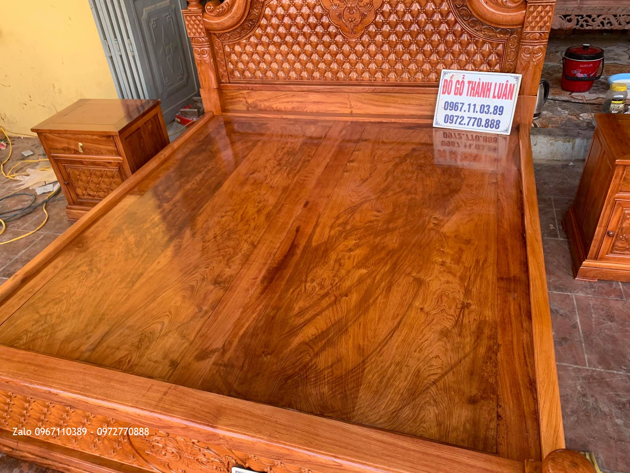 Giường Vòm Trám Mai Gỗ Hương Đá. GĐ chú Hiếu Đầu Cầu Lực Điền Yên Mỹ Hưng Yên,,