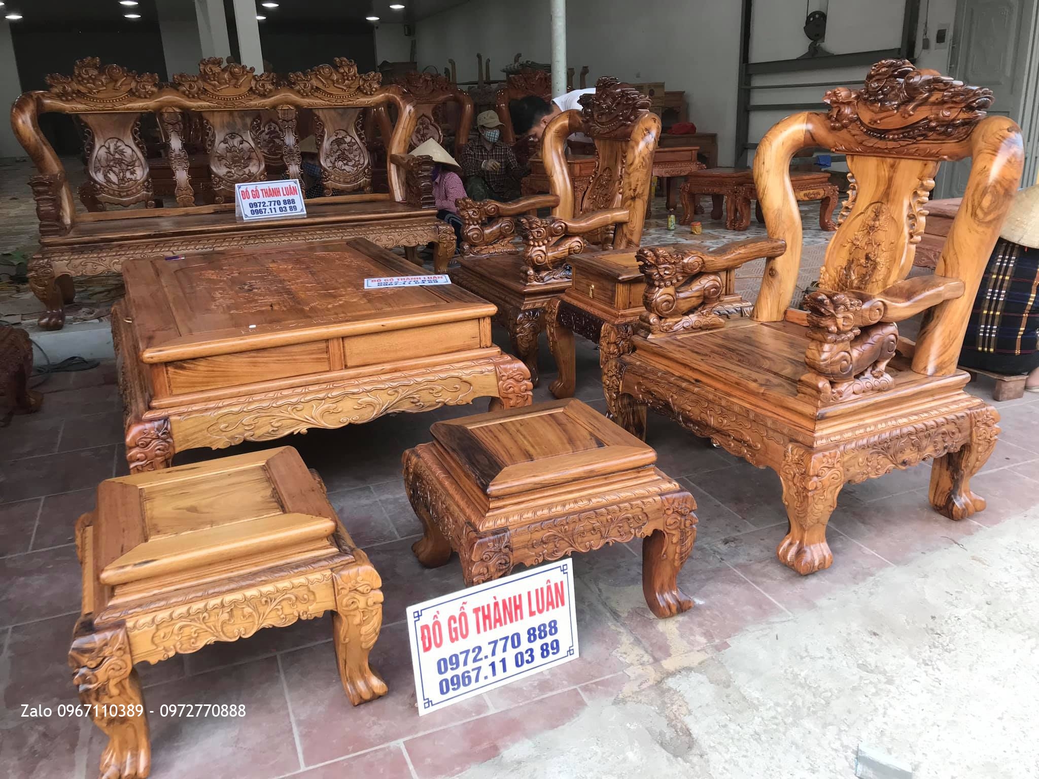 Bộ Bàn Ghế Minh Quốc Nghê. Anh Hà- Phú Cường, TX Phú Thọ, Tỉnh Phú Thọ.