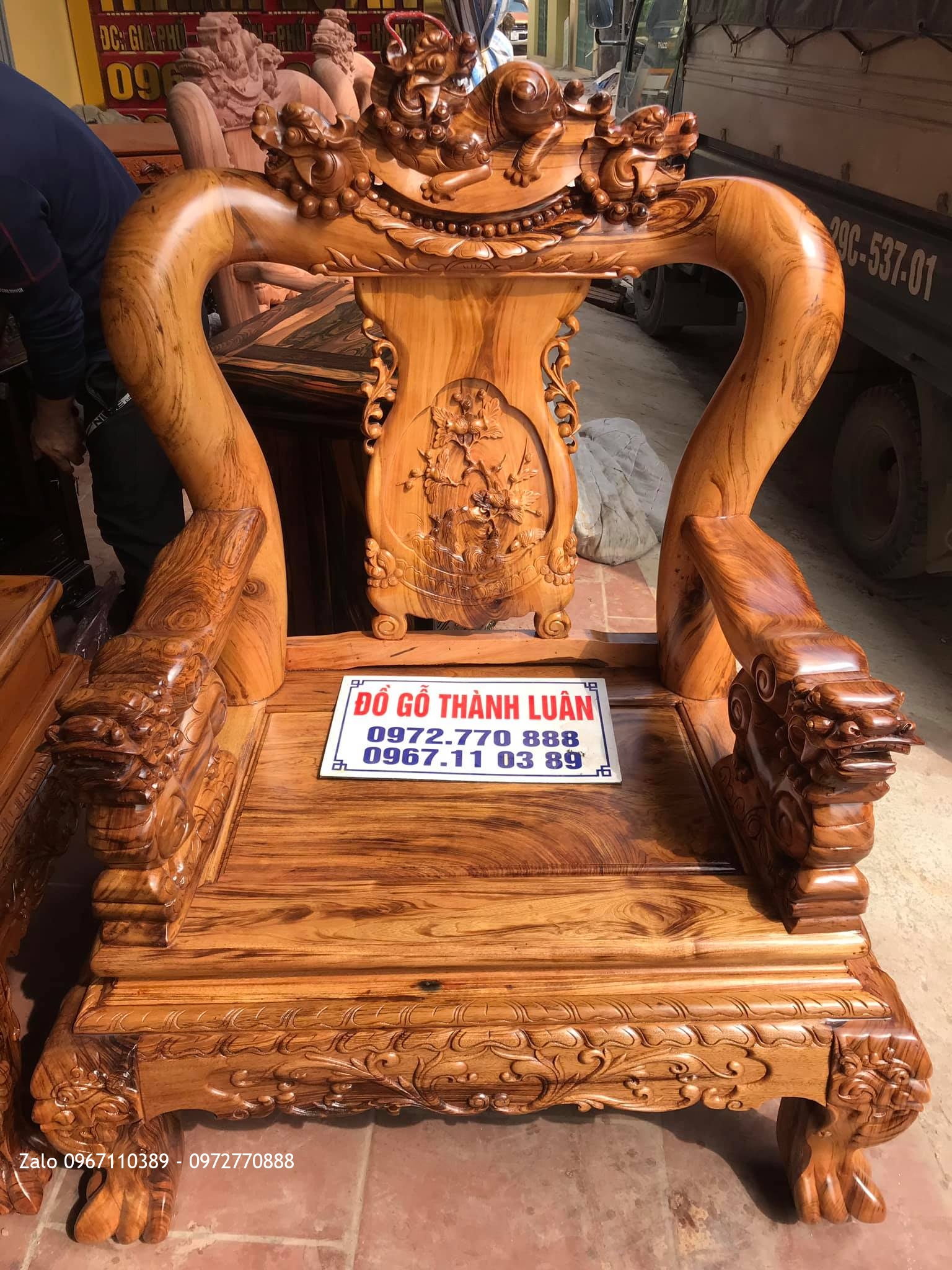 Bộ Bàn Ghế Minh Quốc Nghê. Anh Hà- Phú Cường, TX Phú Thọ, Tỉnh Phú Thọ.