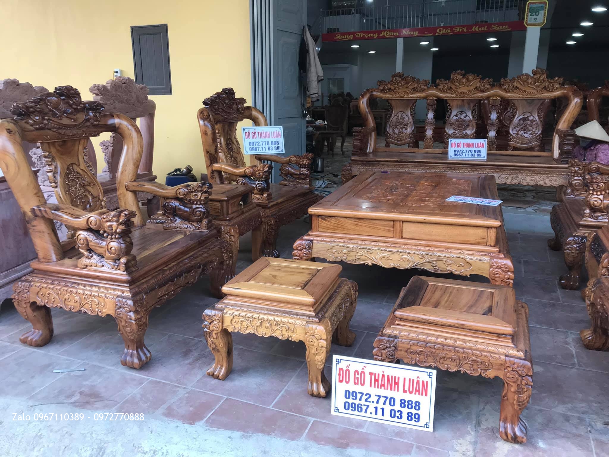 Bộ Bàn Ghế Minh Quốc Nghê. Anh Hà- Phú Cường, TX Phú Thọ, Tỉnh Phú Thọ::