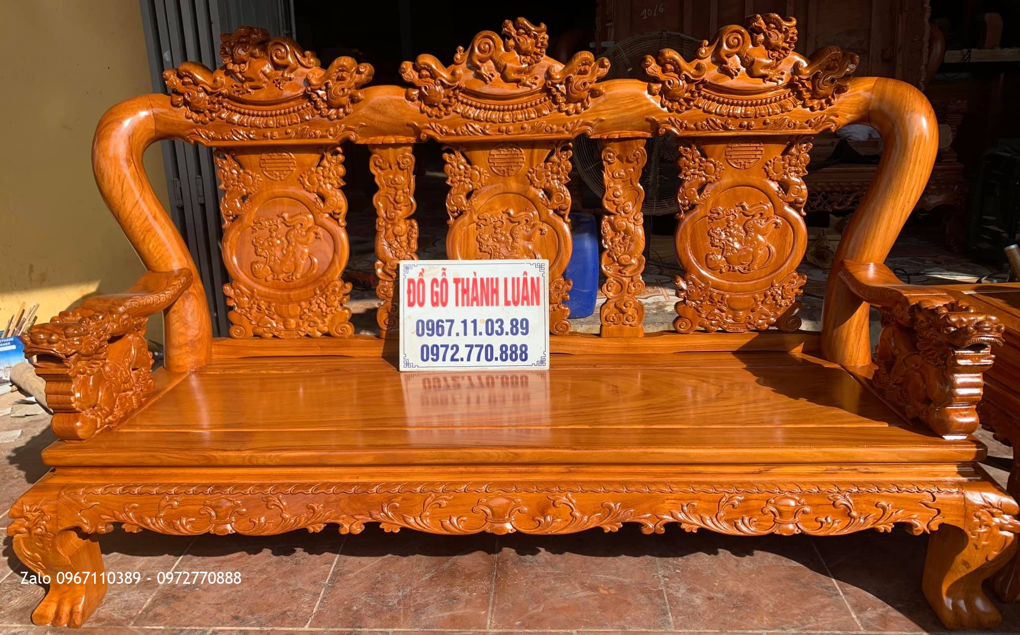 Bộ Bàn Ghế Minh Quốc Đào Gỗ Gõ Đỏ Siêu Dày. Anh Tuân- An Lạc, Văn Lâm, Hưng Yên:.