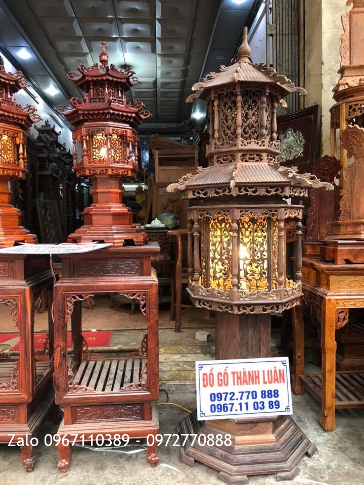 èn Thờ Gỗ Hương Và Gỗ Trắc Đỏ