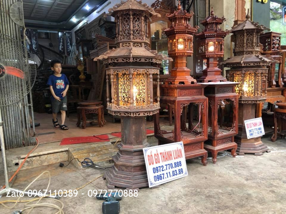 èn Thờ Gỗ Hương Và Gỗ Trắc Đỏ.