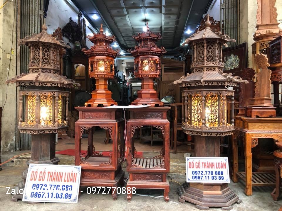 èn Thờ Gỗ Hương Và Gỗ Trắc Đỏ.