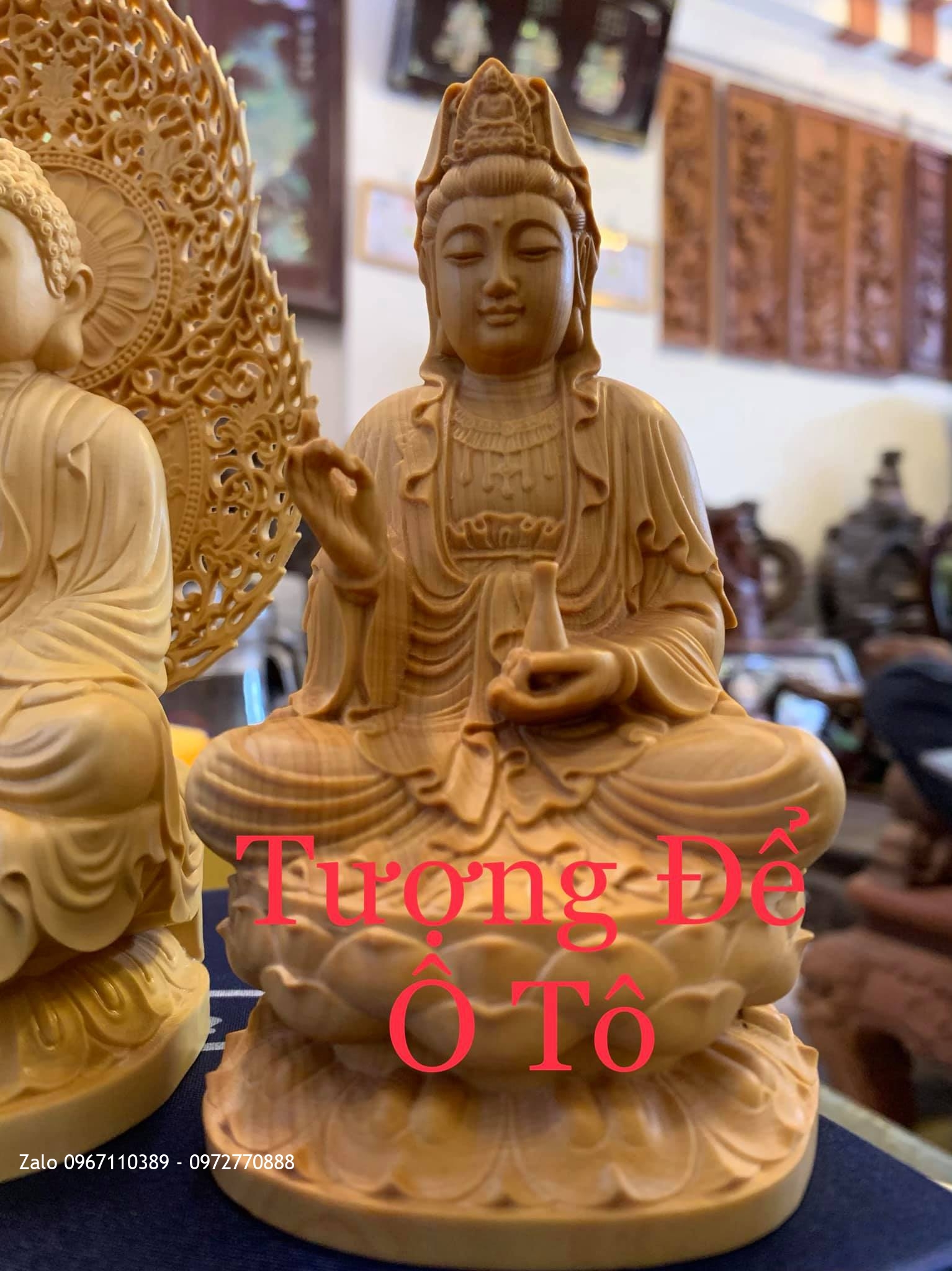 Tượng Để Ôtô Gỗ Hoàng Dương