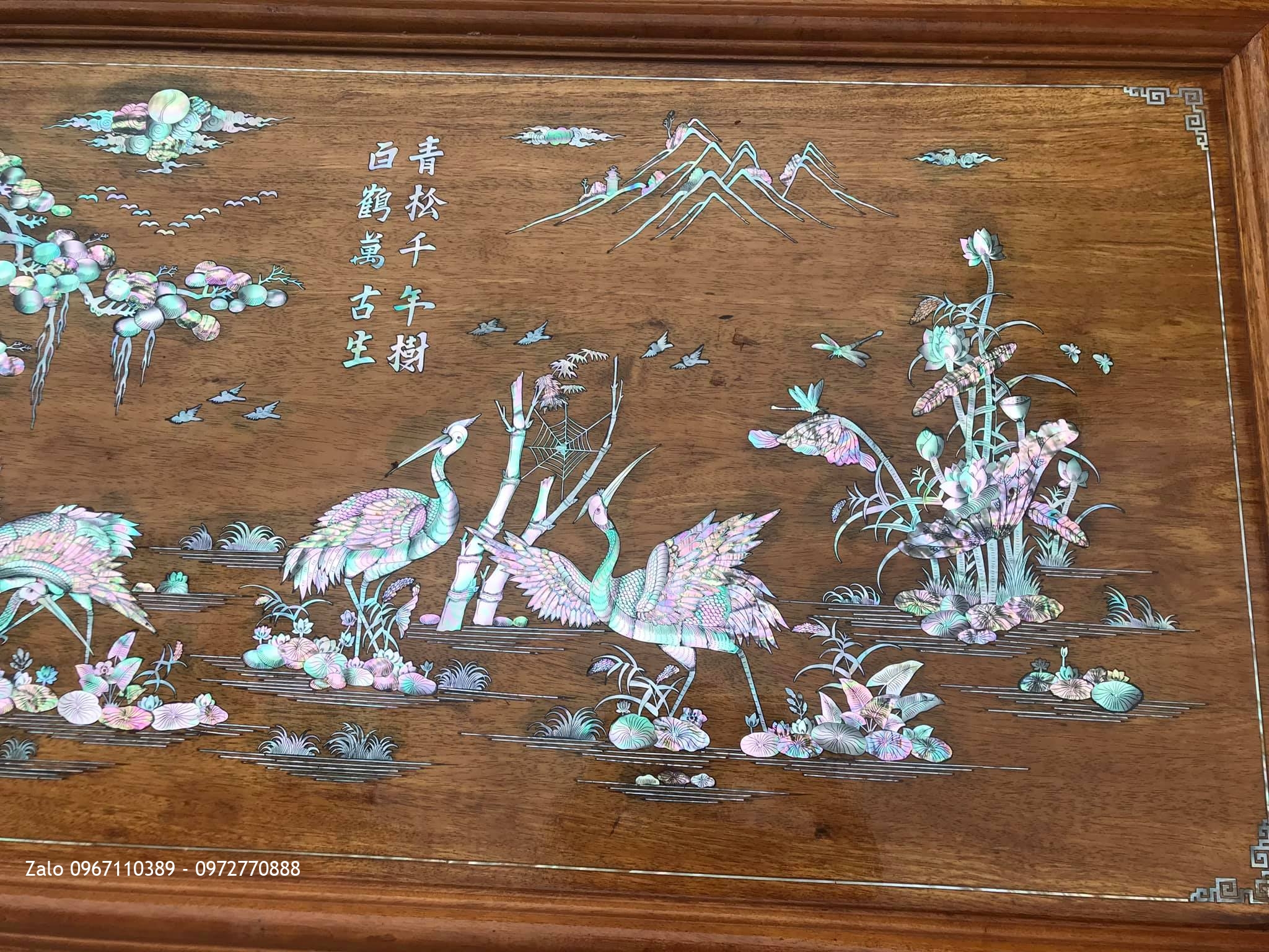 Tranh Khảm Tùng Hạc Diên Niên: